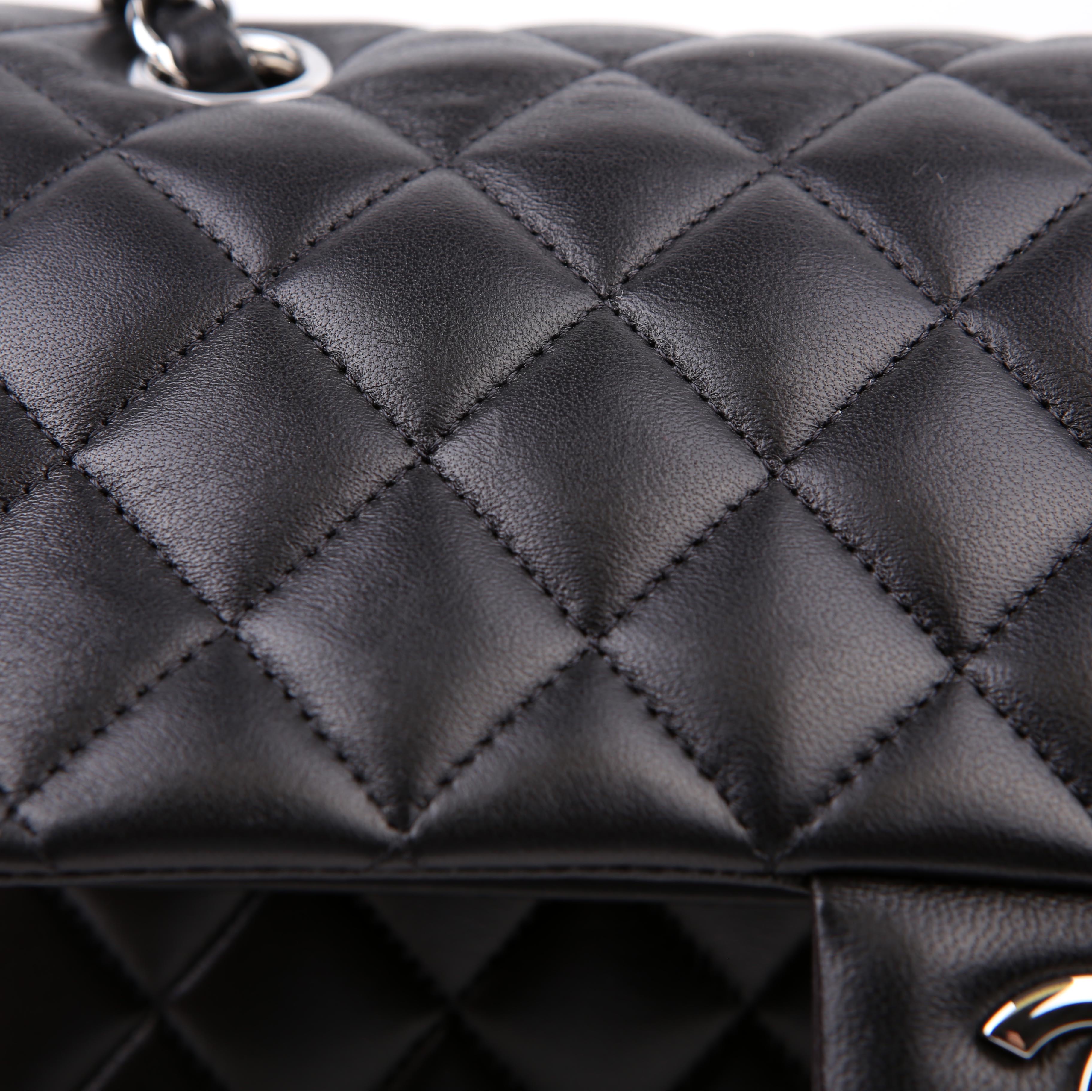 Classic Flap Medium Lambskin RFID Black