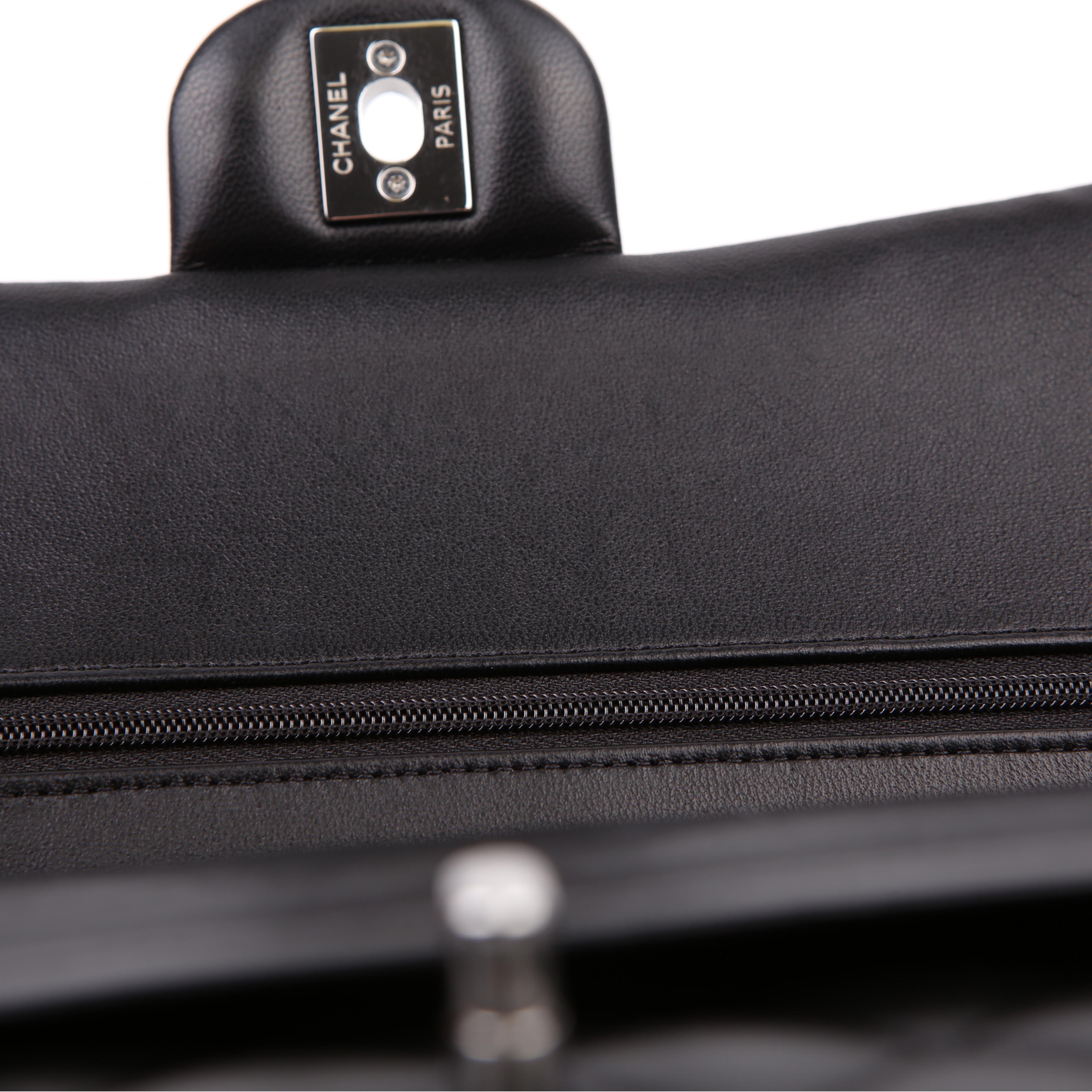 Classic Flap Medium Lambskin RFID Black