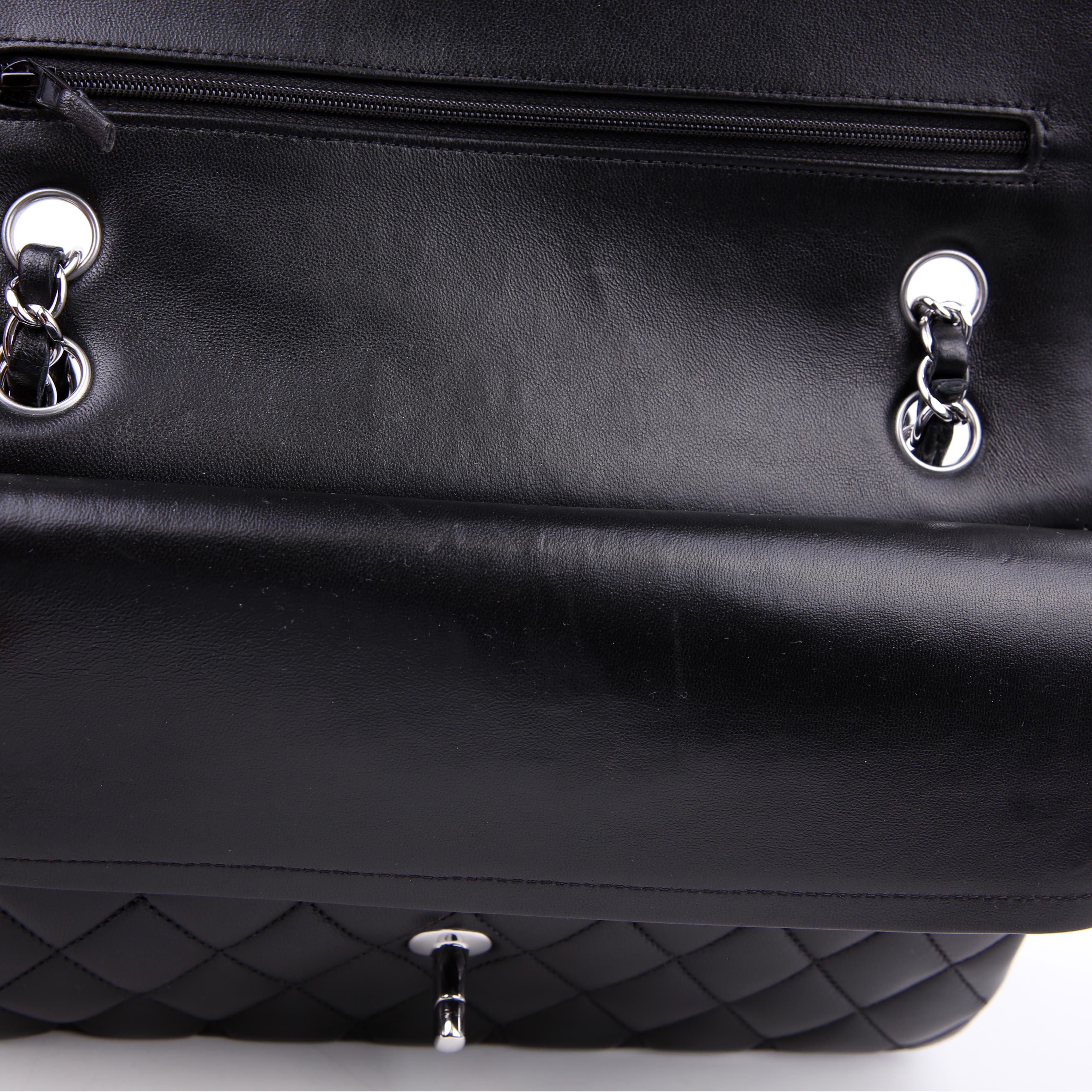 Classic Flap Medium Lambskin RFID Black