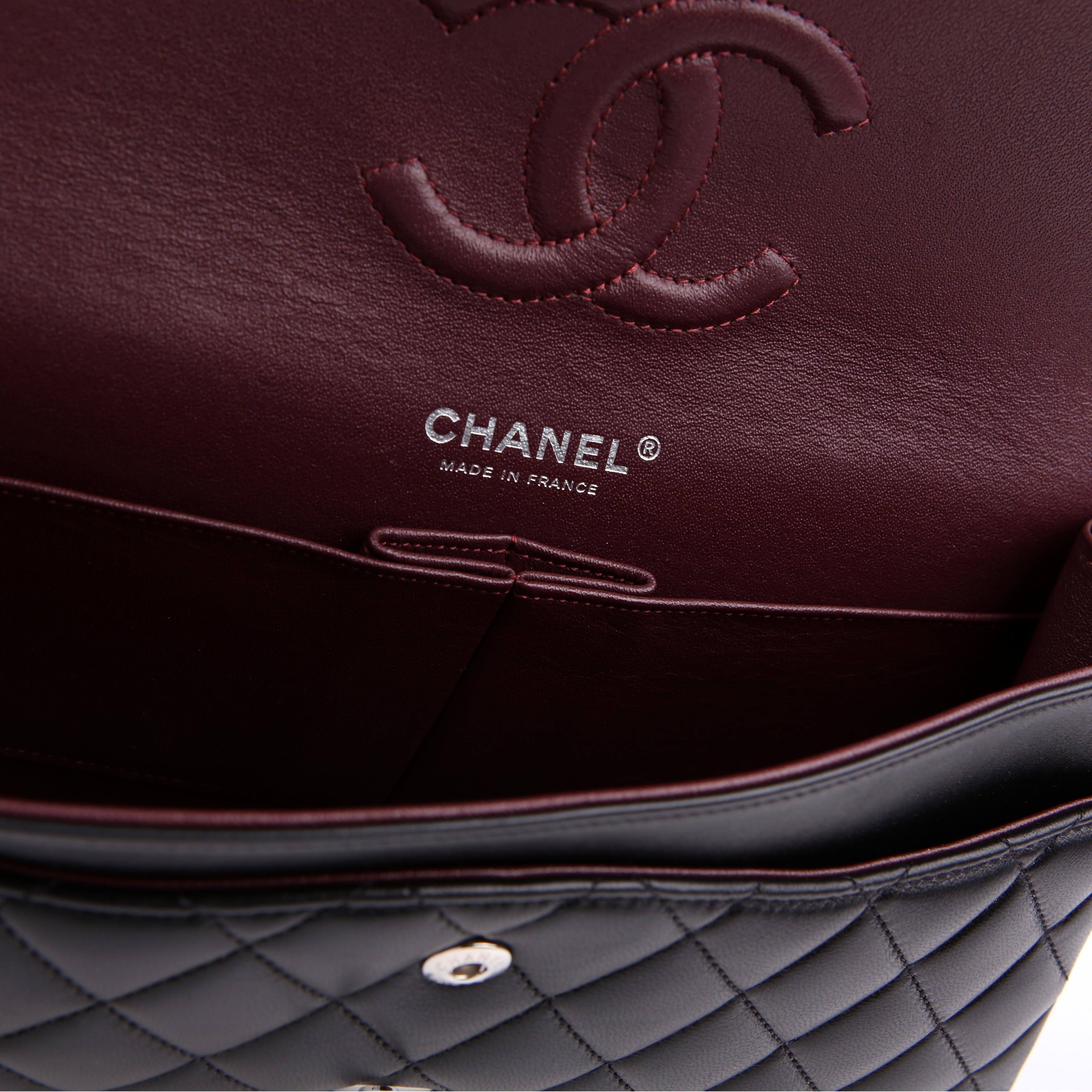 Classic Flap Medium Lambskin RFID Black