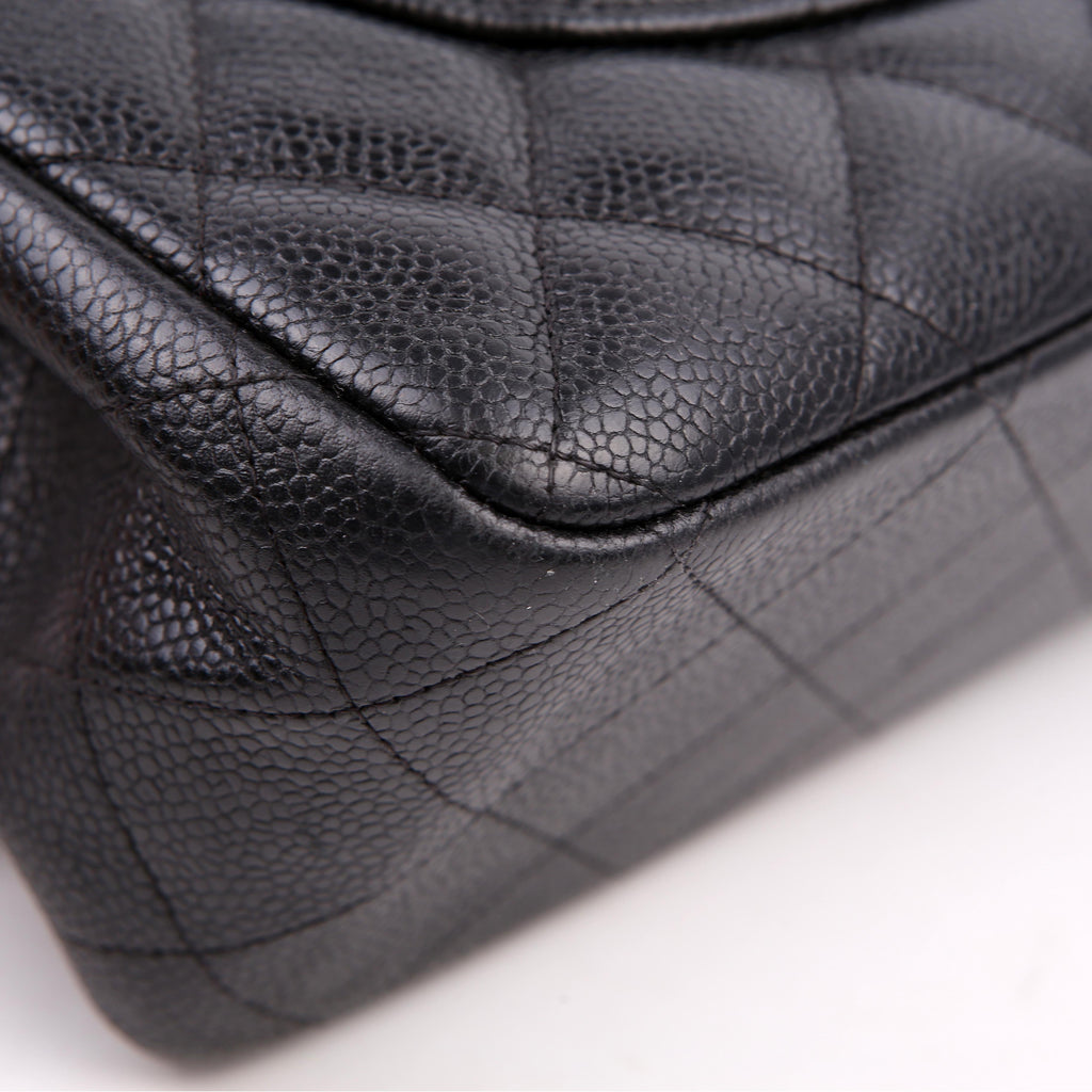 Classic Flap Jumbo Caviar 25-28M Black