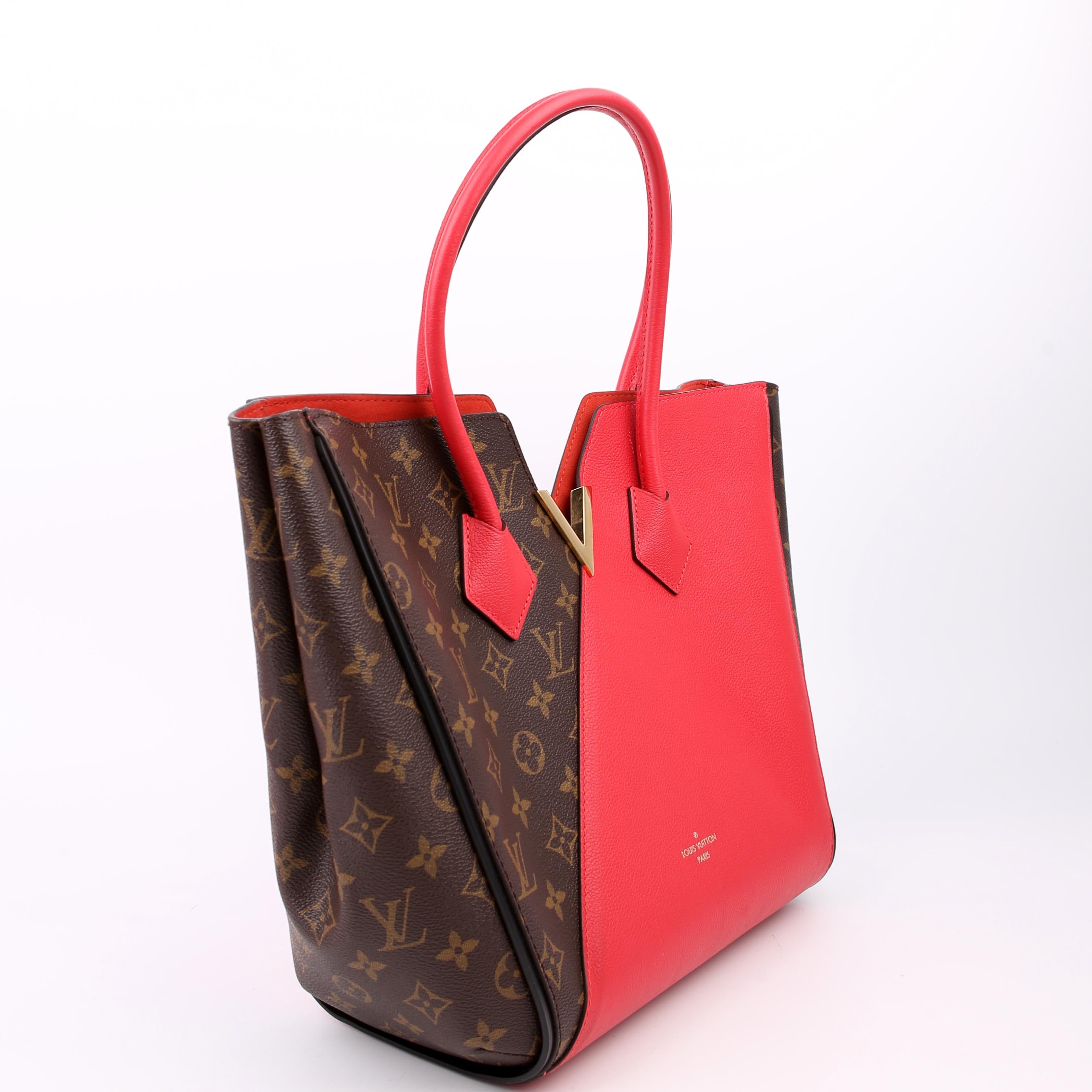 Kimono MM Monogram/Leather Red