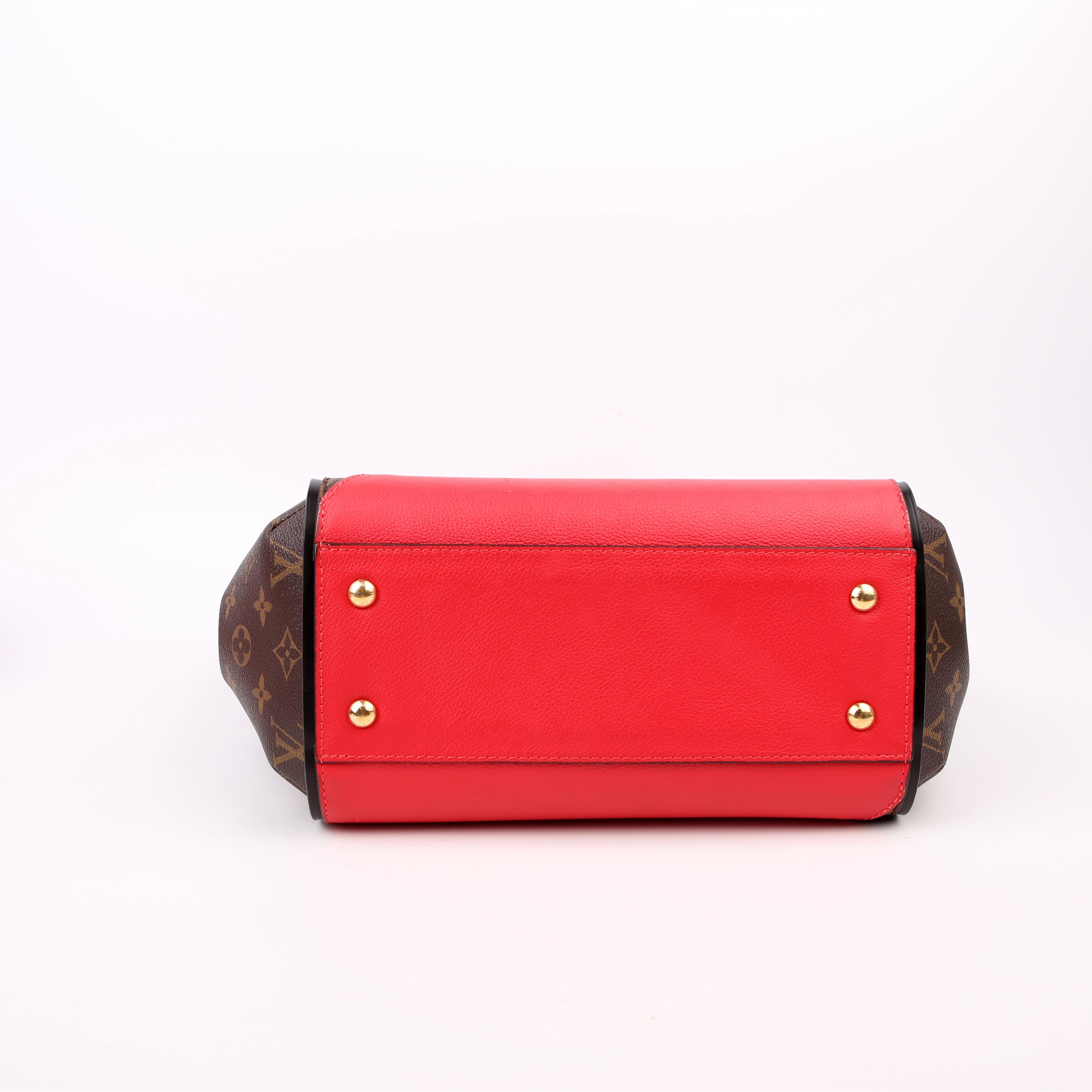 Kimono MM Monogram/Leather Red