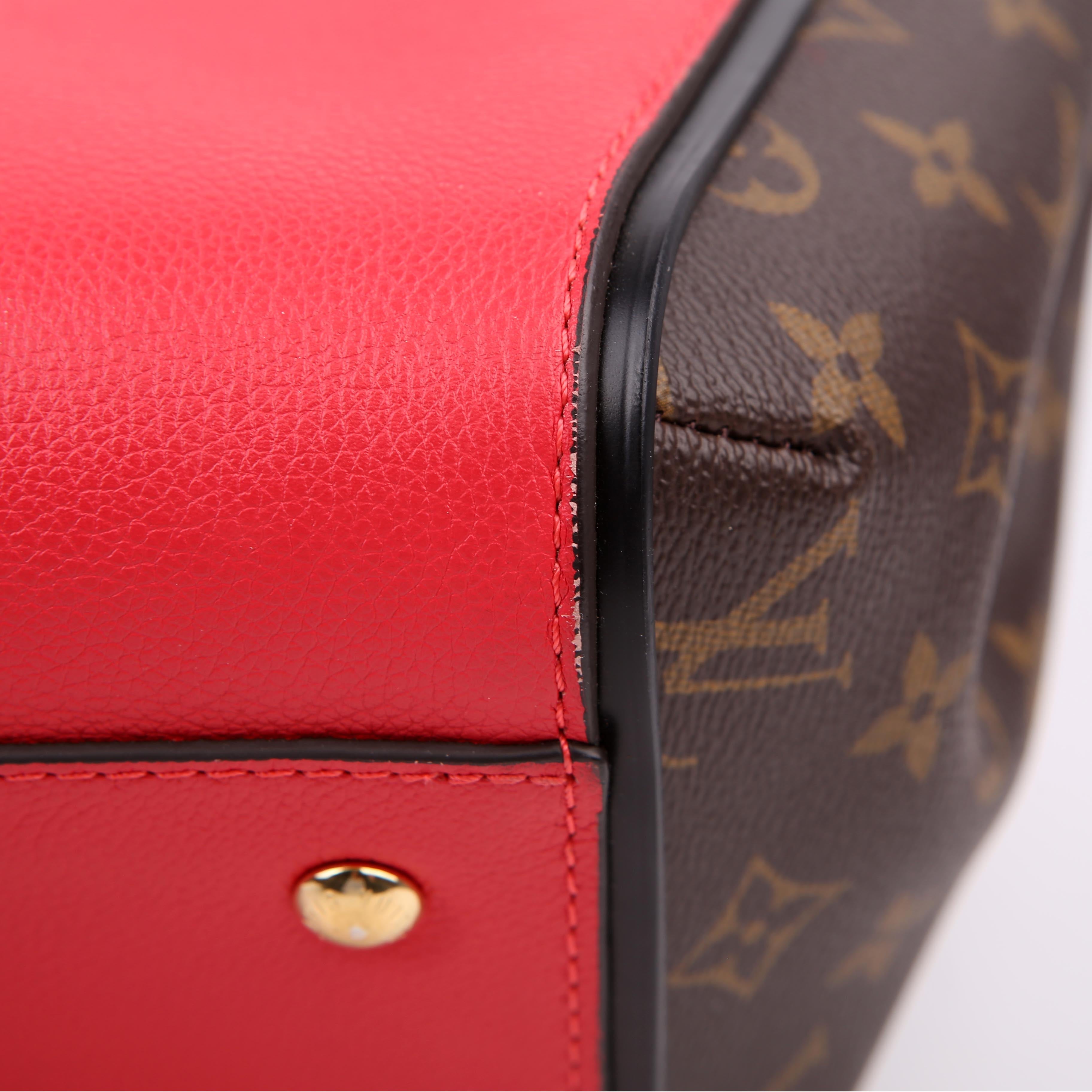 Kimono MM Monogram/Leather Red