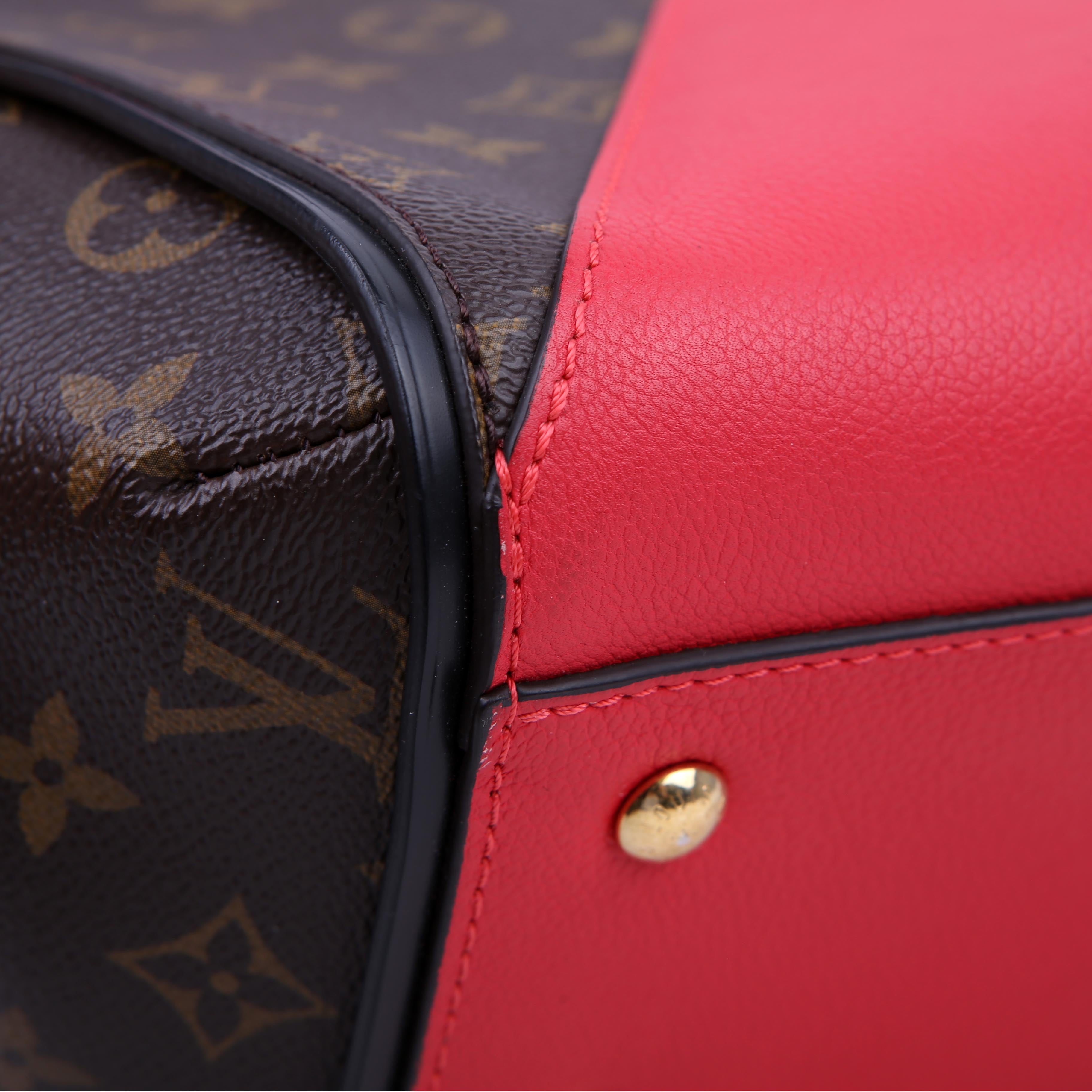 Kimono MM Monogram/Leather Red