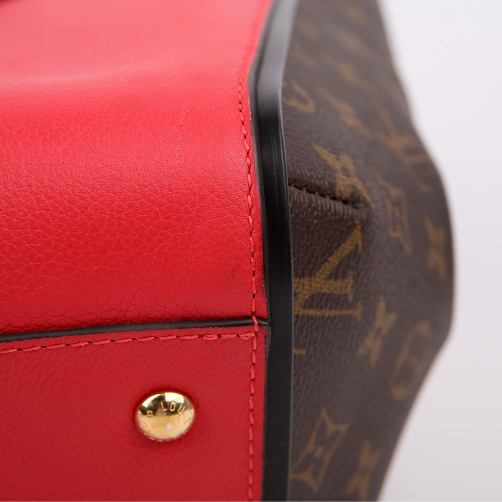 Kimono MM Monogram/Leather Red