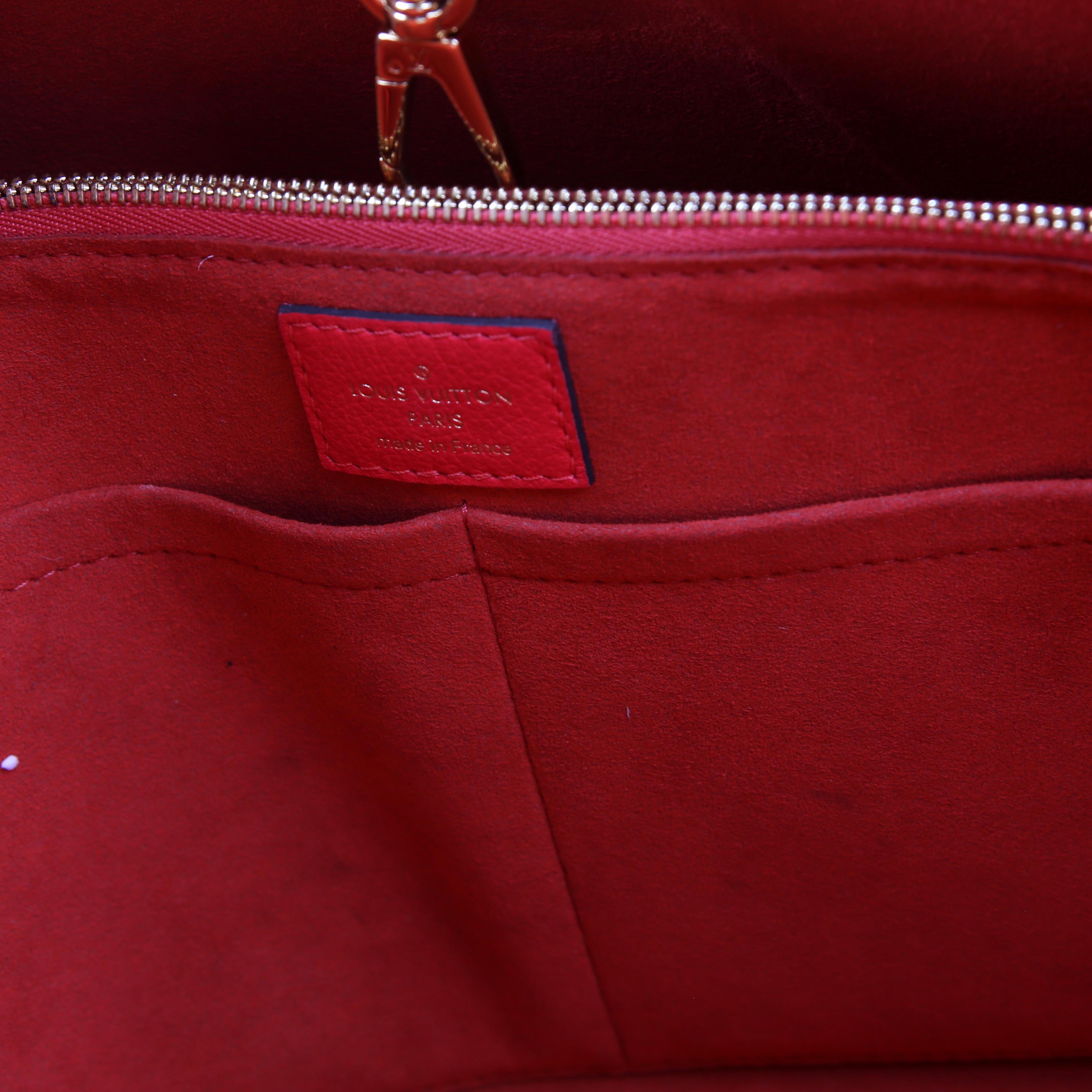 Kimono MM Monogram/Leather Red