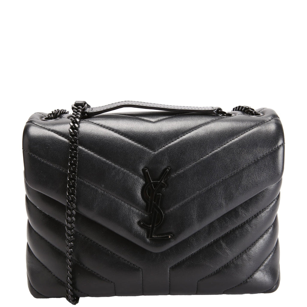 SAINT LAURENT LouLou Satchel Small 494699 Black