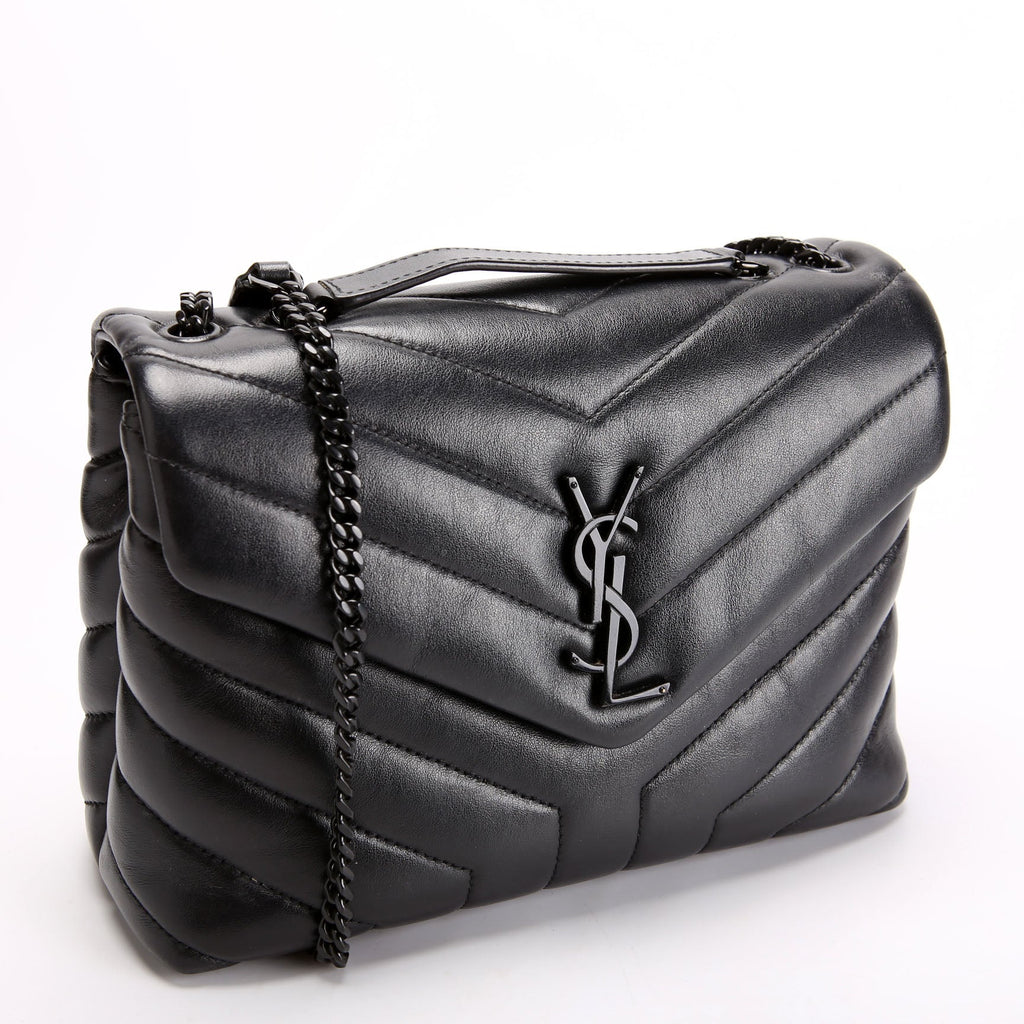 SAINT LAURENT LouLou Satchel Small 494699 Black