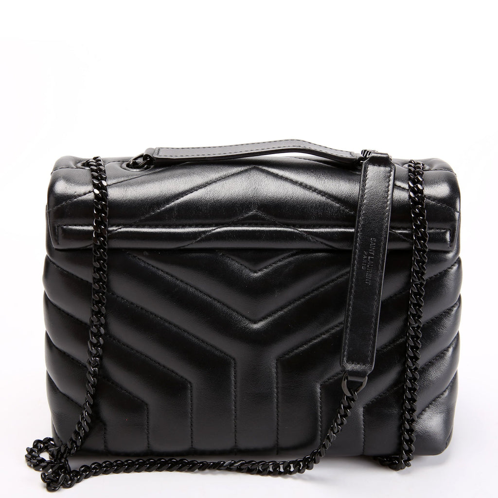 SAINT LAURENT LouLou Satchel Small 494699 Black