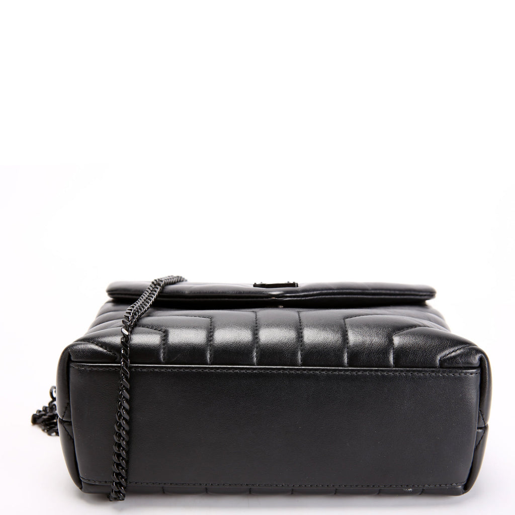 SAINT LAURENT LouLou Satchel Small 494699 Black