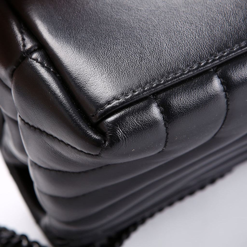 SAINT LAURENT LouLou Satchel Small 494699 Black