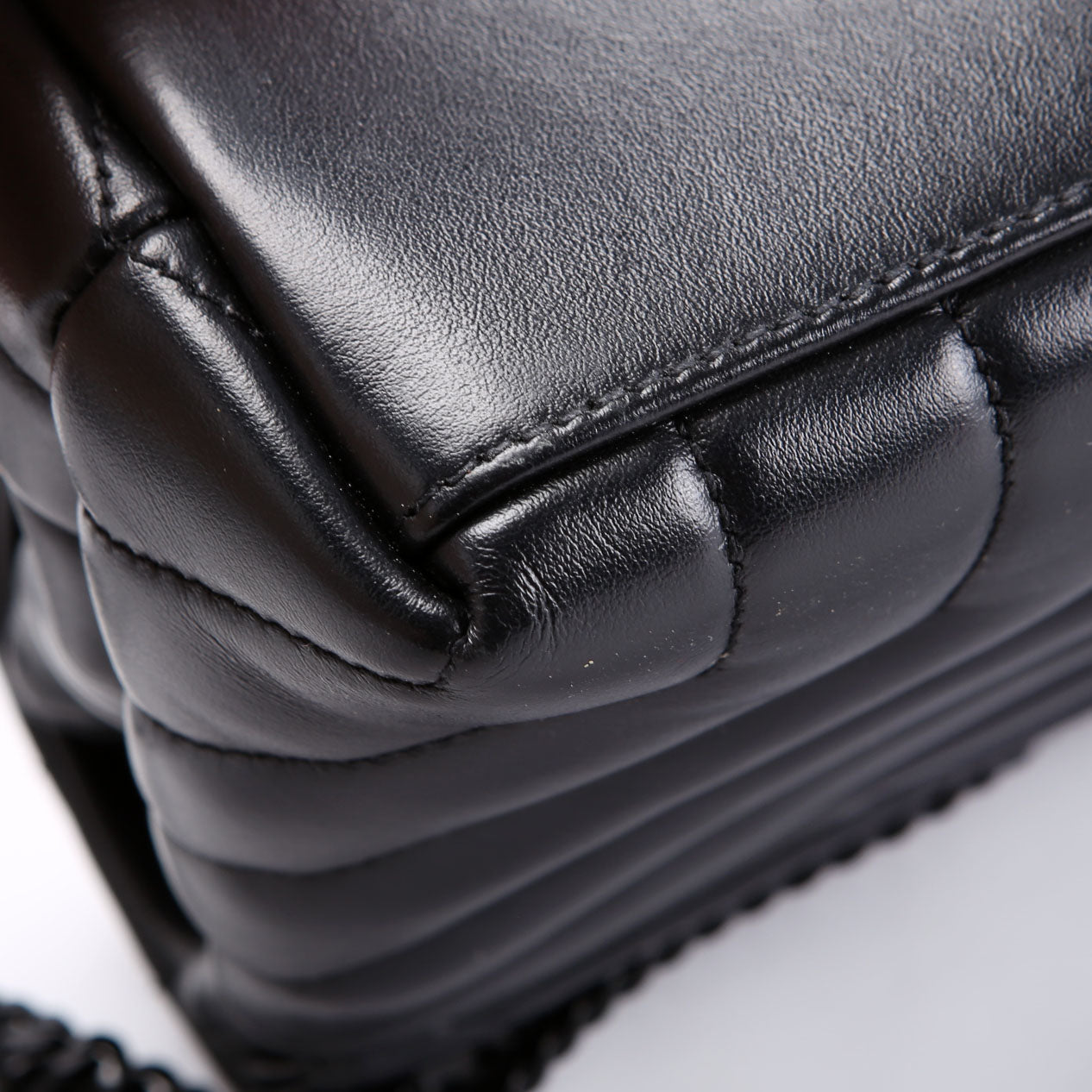 SAINT LAURENT LouLou Satchel Small 494699 Black