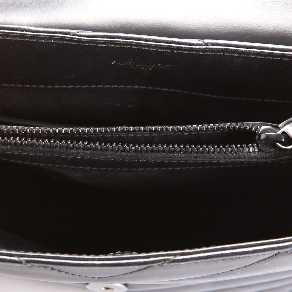 SAINT LAURENT LouLou Satchel Small 494699 Black