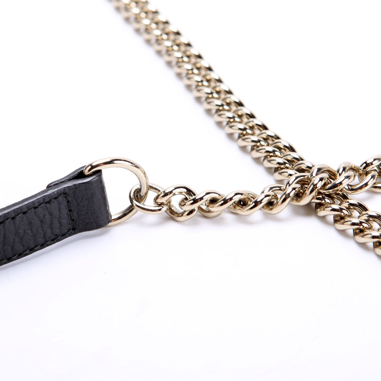 Gucci 510314 Interlocking GG Wallet On Chain Calfskin Black