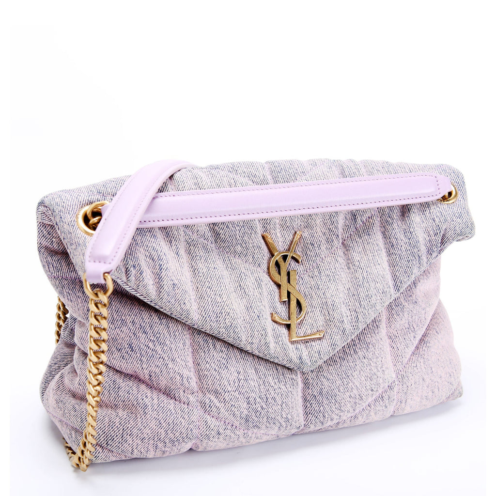 Puffer Quilted Small Denim 577476 Pink