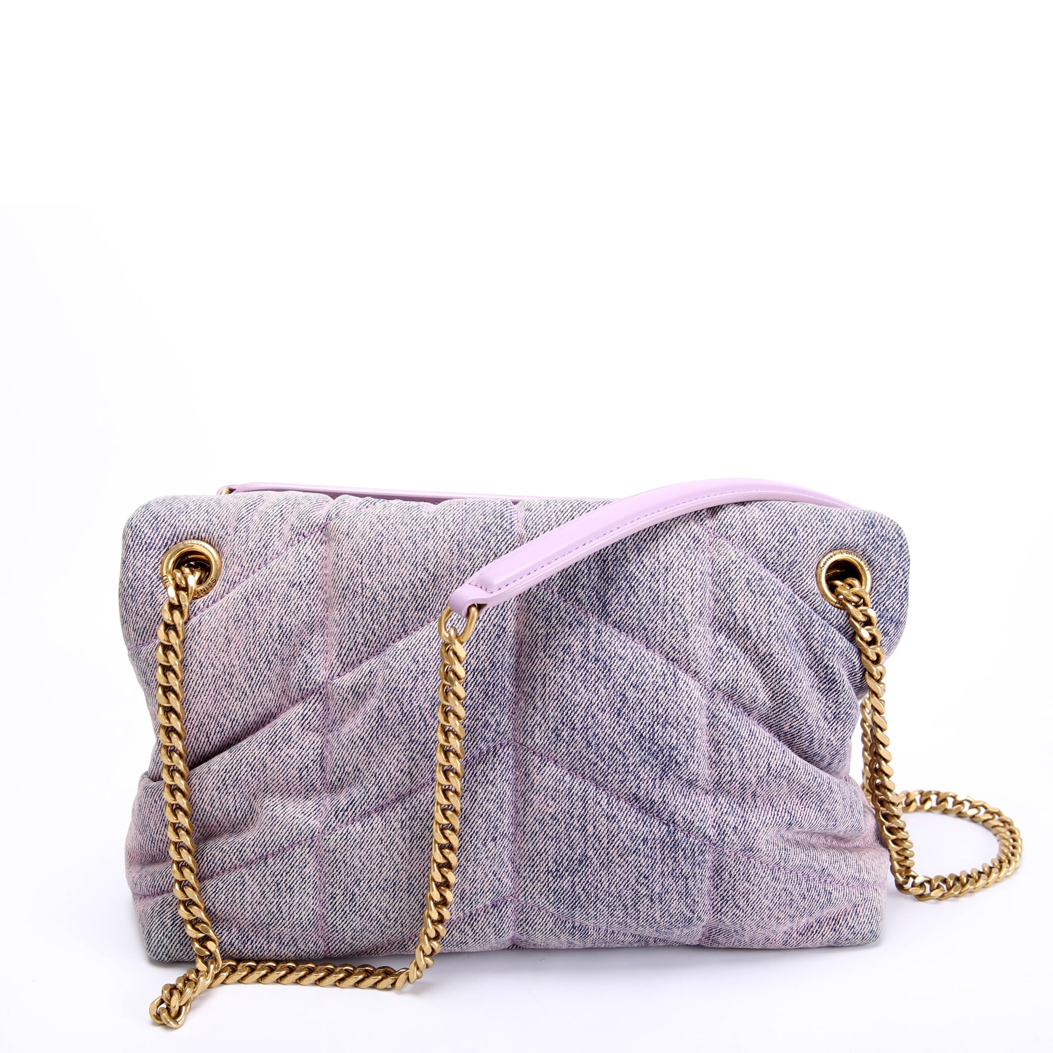 Puffer Quilted Small Denim 577476 Pink