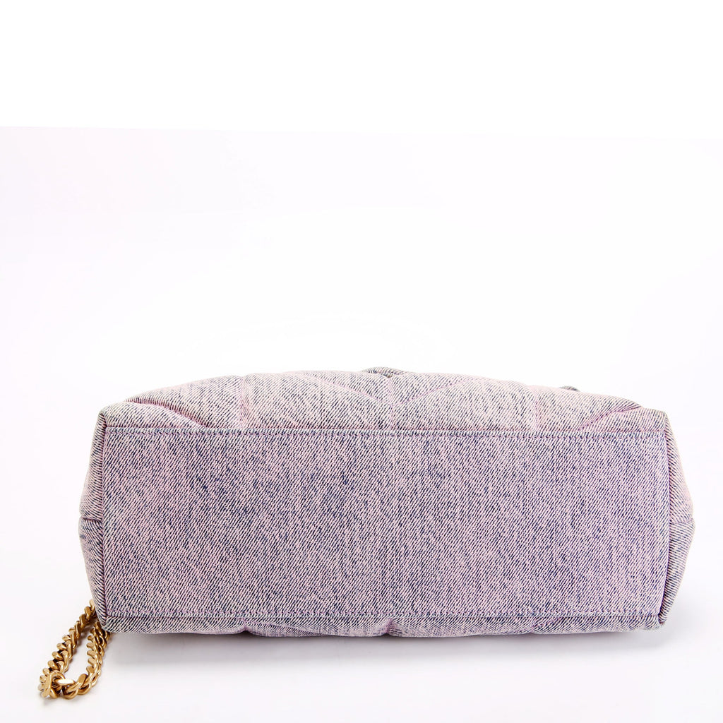 Puffer Quilted Small Denim 577476 Pink