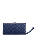 CC Wristlet Wallet Long Caviar 27M Blue