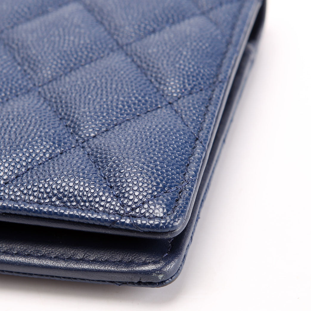 CC Wristlet Wallet Long Caviar 27M Blue