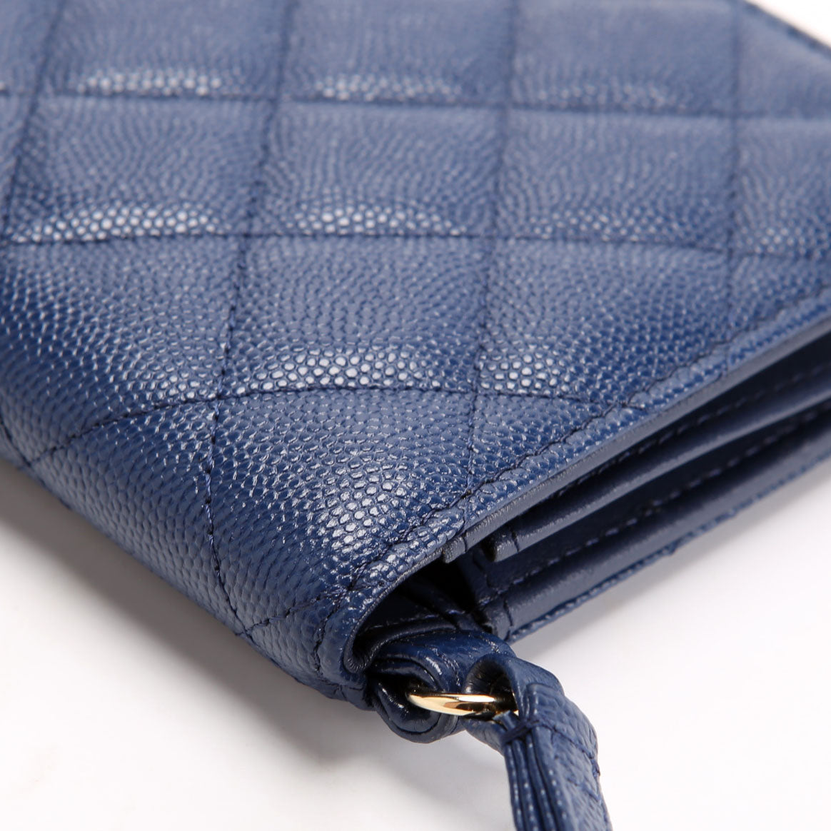 CC Wristlet Wallet Long Caviar 27M Blue