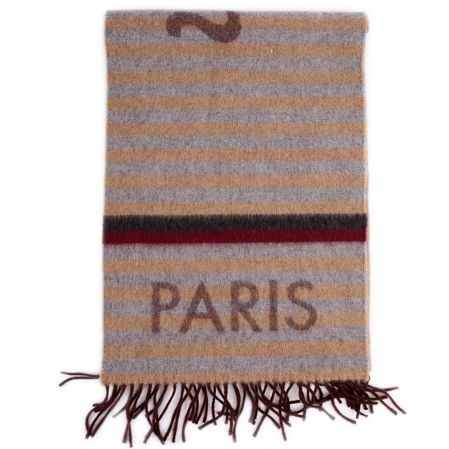 Since 1854 Wool/Angora Muffler Scarf Tan