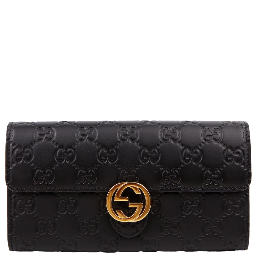 Gucci 369663 Icon Guccissima Wallet Black