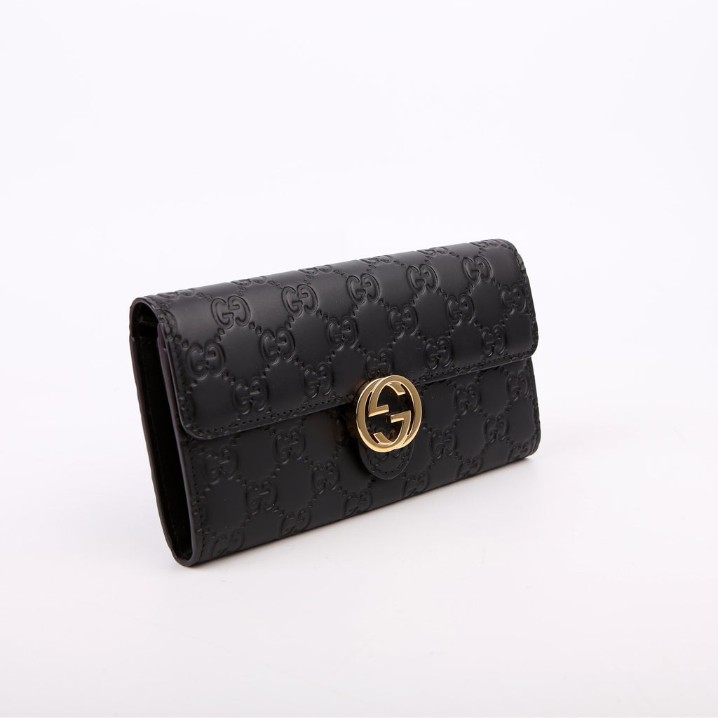 Gucci 369663 Icon Guccissima Wallet Black