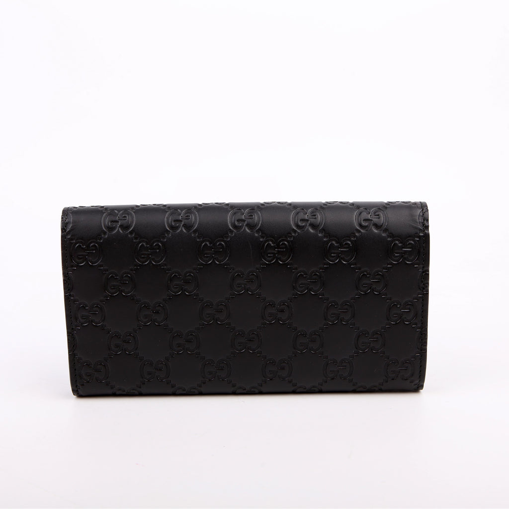 Gucci 369663 Icon Guccissima Wallet Black
