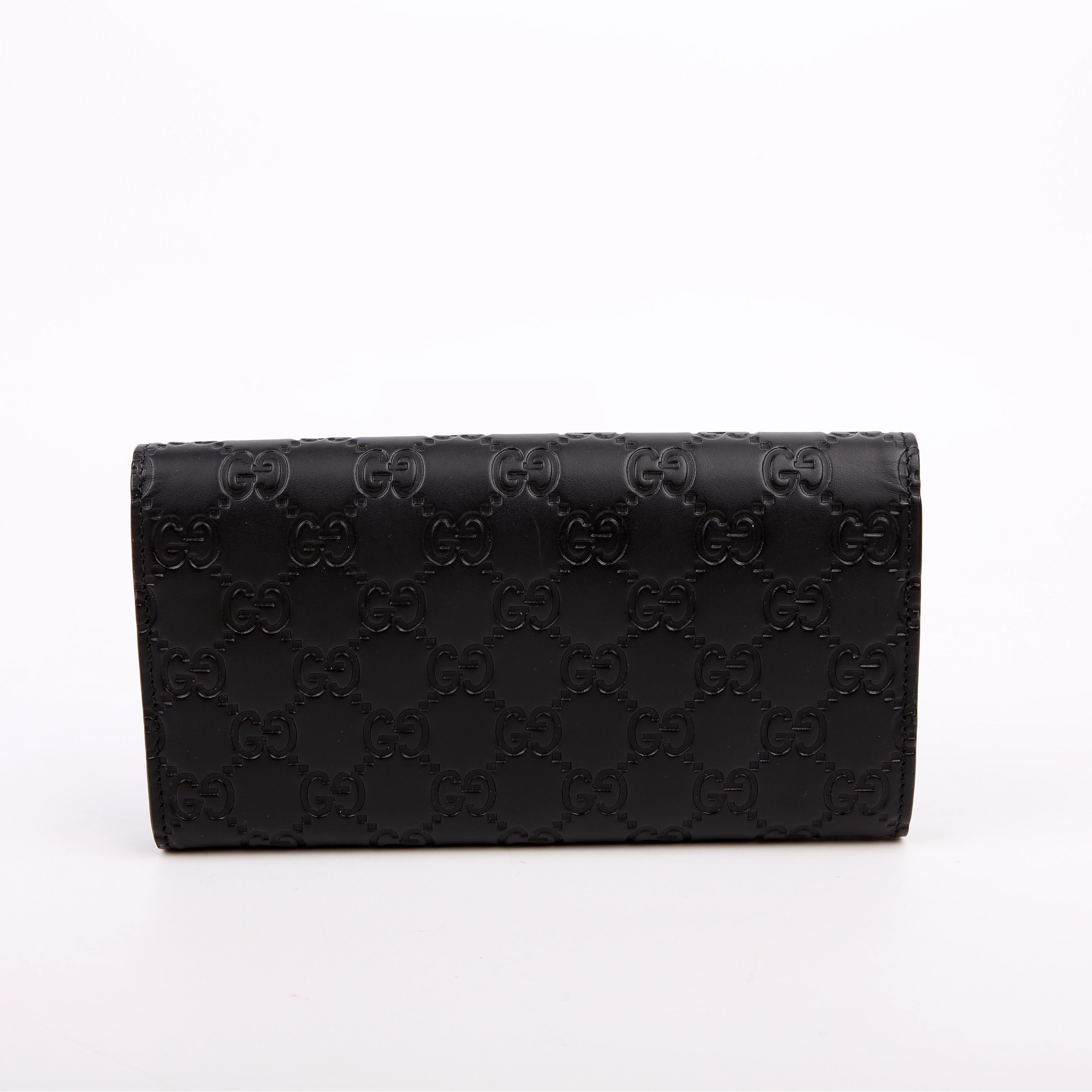 Gucci 369663 Icon Guccissima Wallet Black