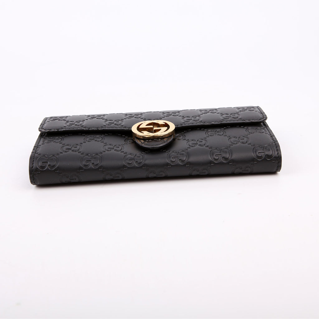 Gucci 369663 Icon Guccissima Wallet Black