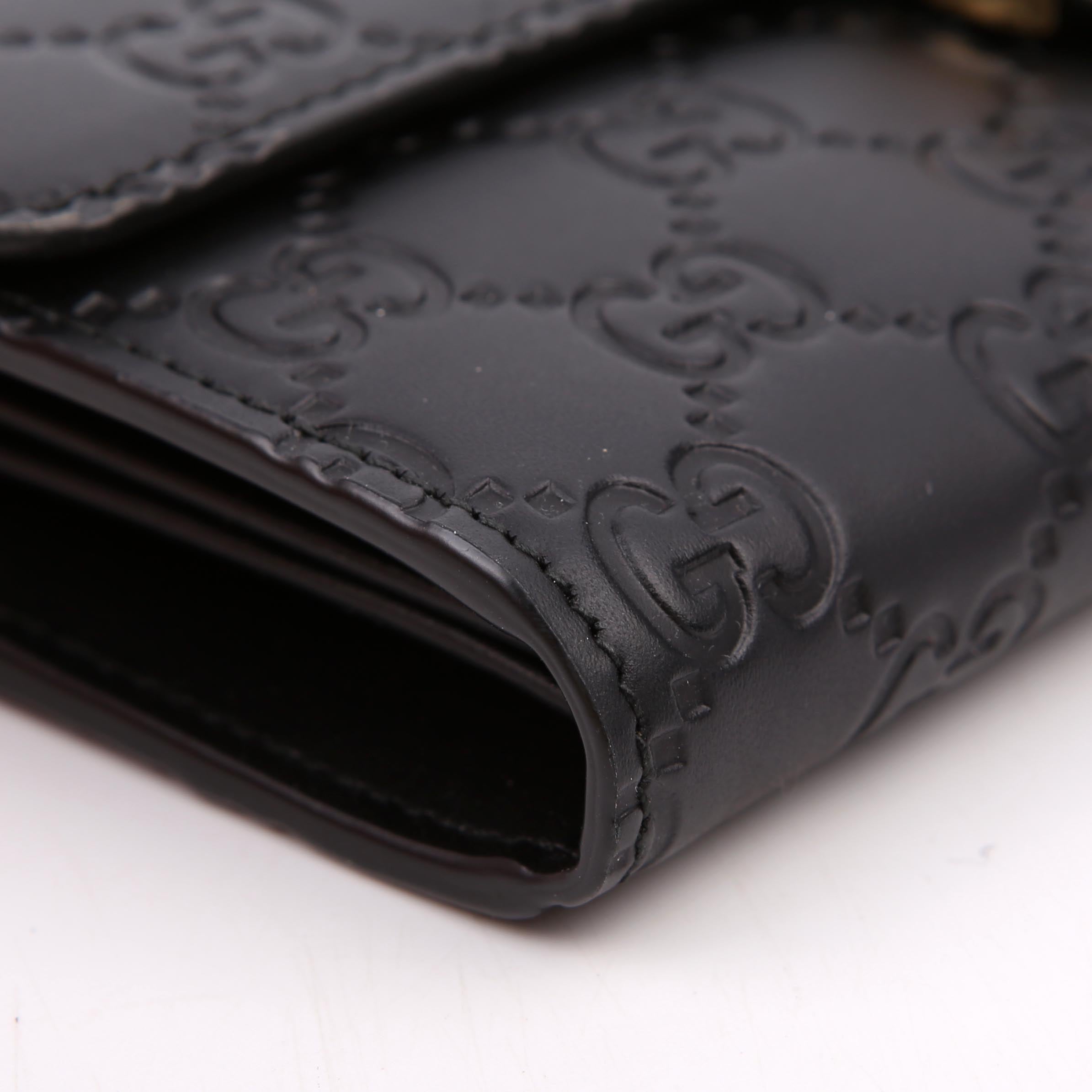 Gucci 369663 Icon Guccissima Wallet Black
