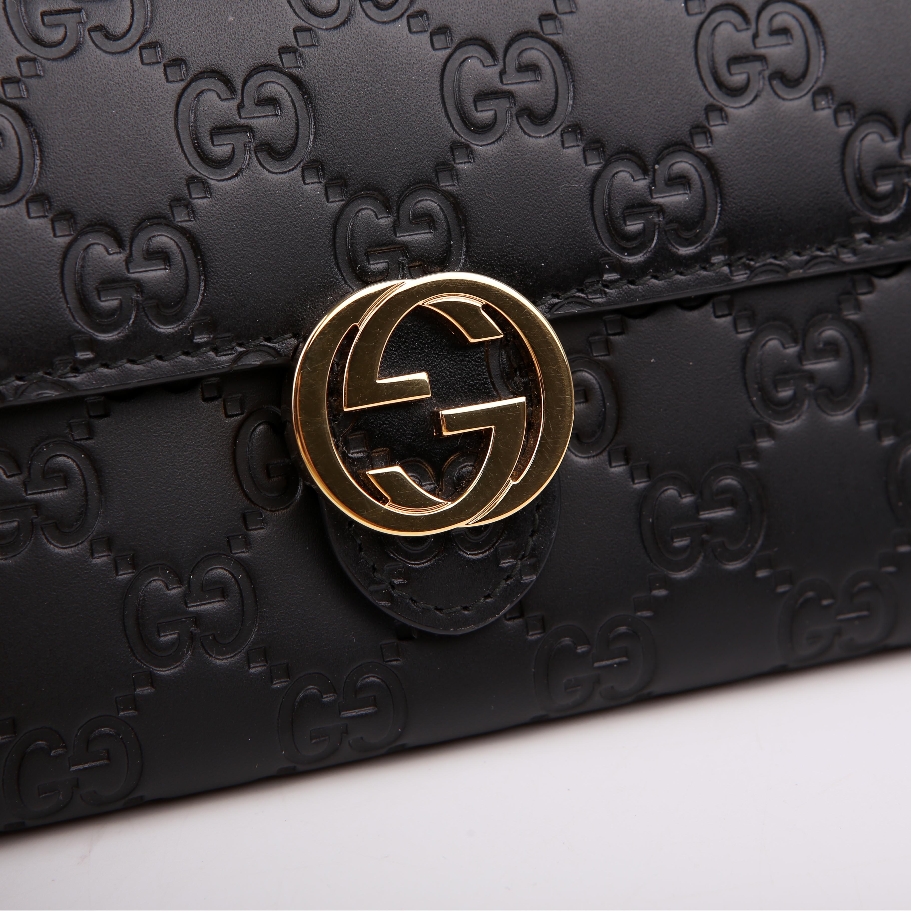 Gucci 369663 Icon Guccissima Wallet Black