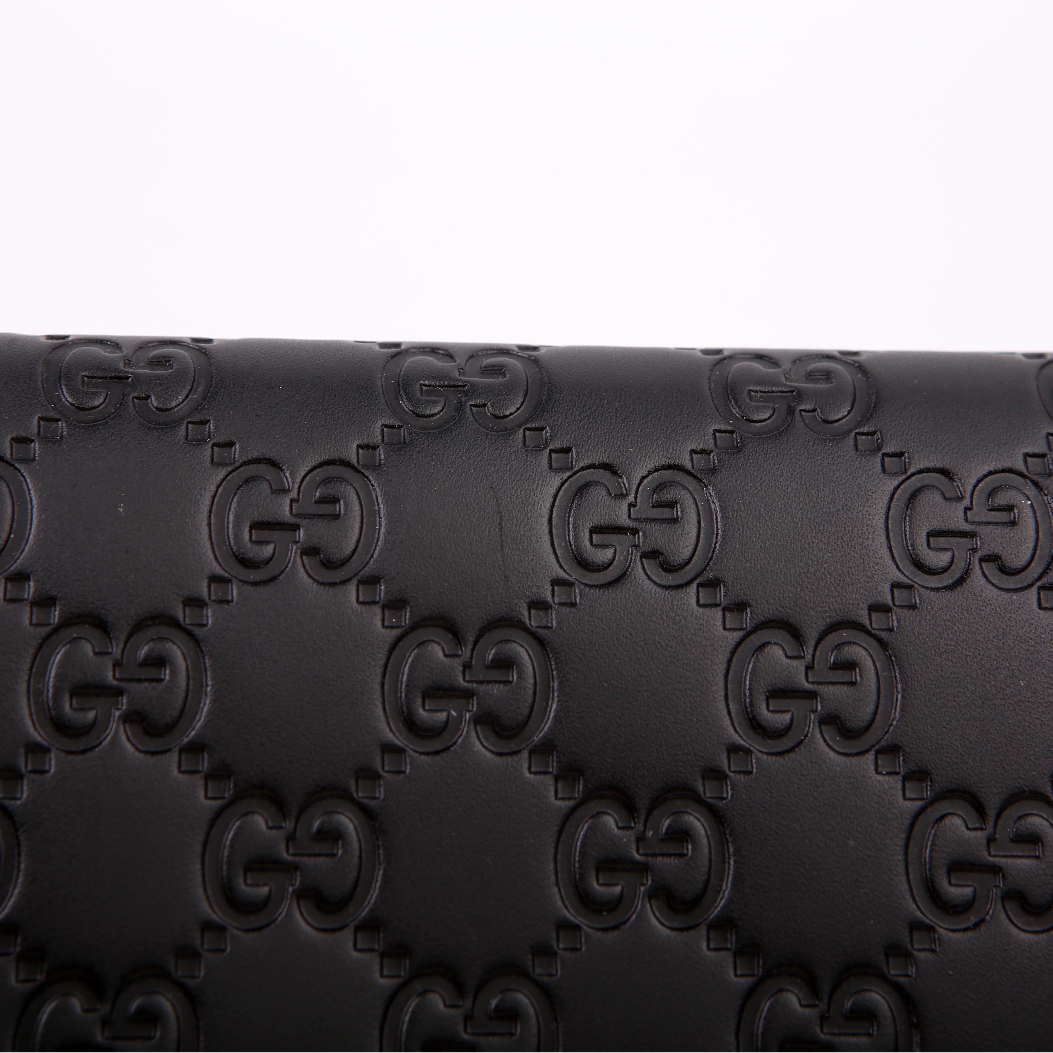 Gucci 369663 Icon Guccissima Wallet Black
