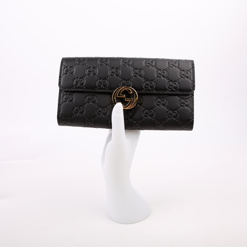 Gucci 369663 Icon Guccissima Wallet Black