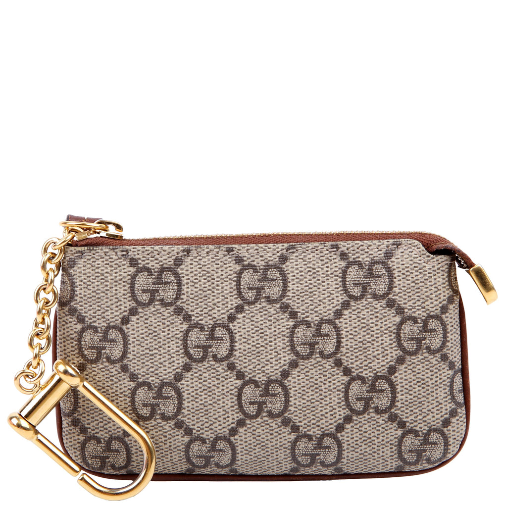447964 GG Supreme Key Case Brown