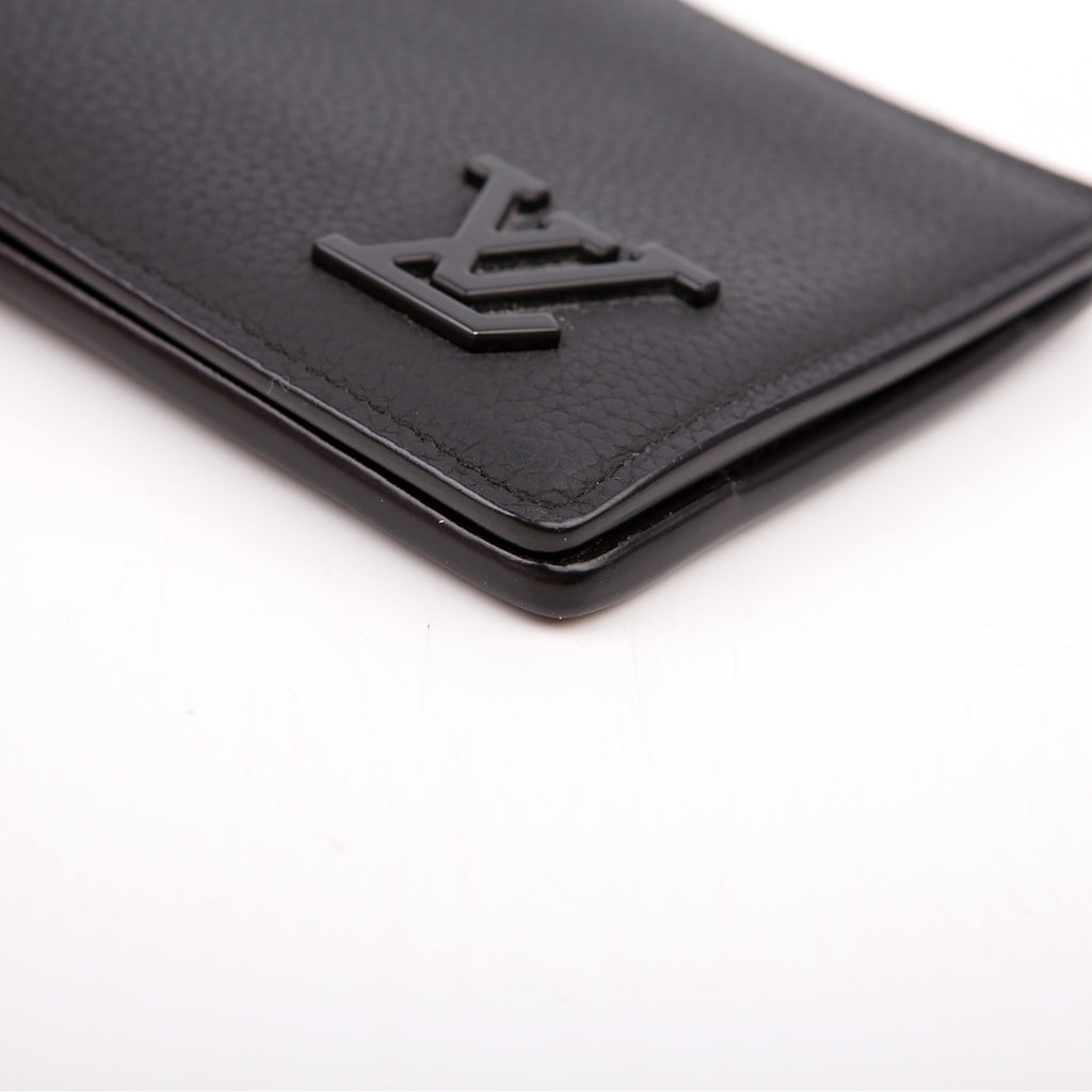 Multiple Wallet LV Aerogram Black