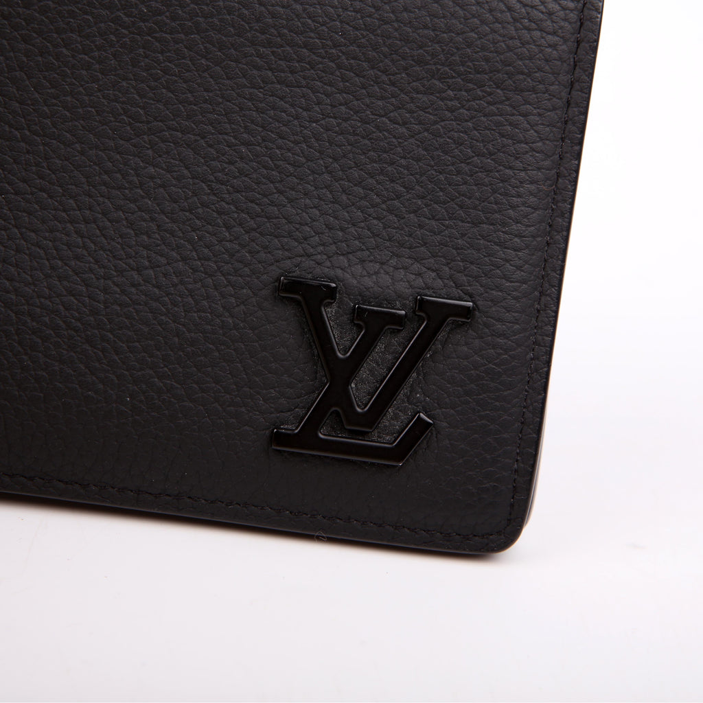 Multiple Wallet LV Aerogram Black