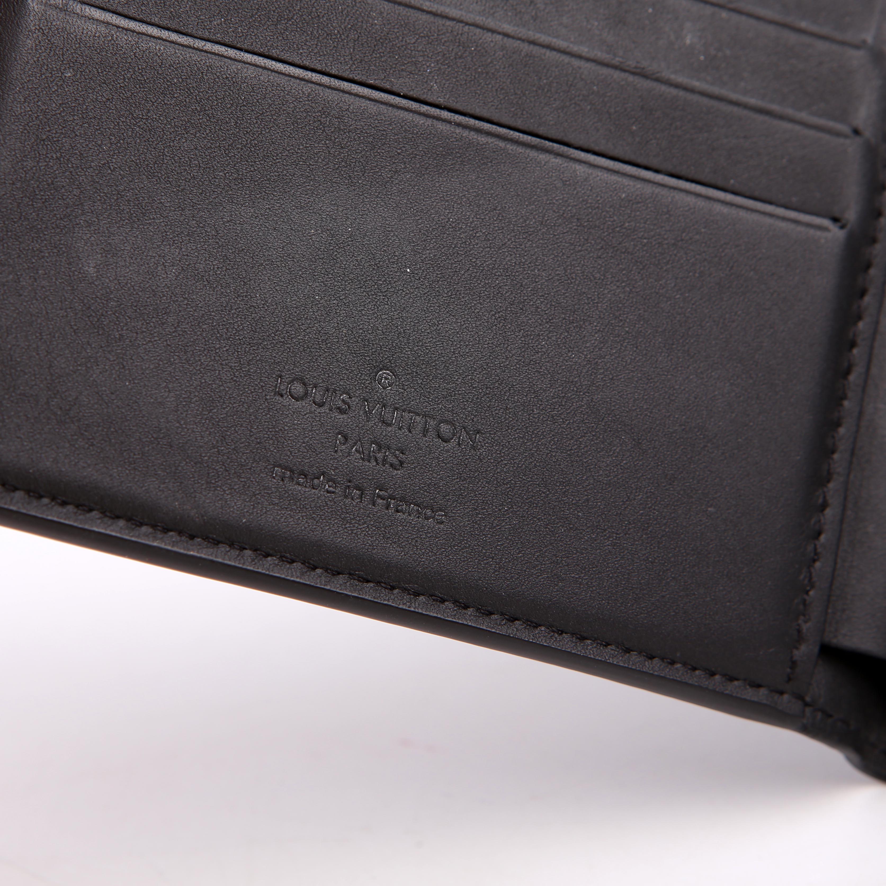 Multiple Wallet LV Aerogram Black