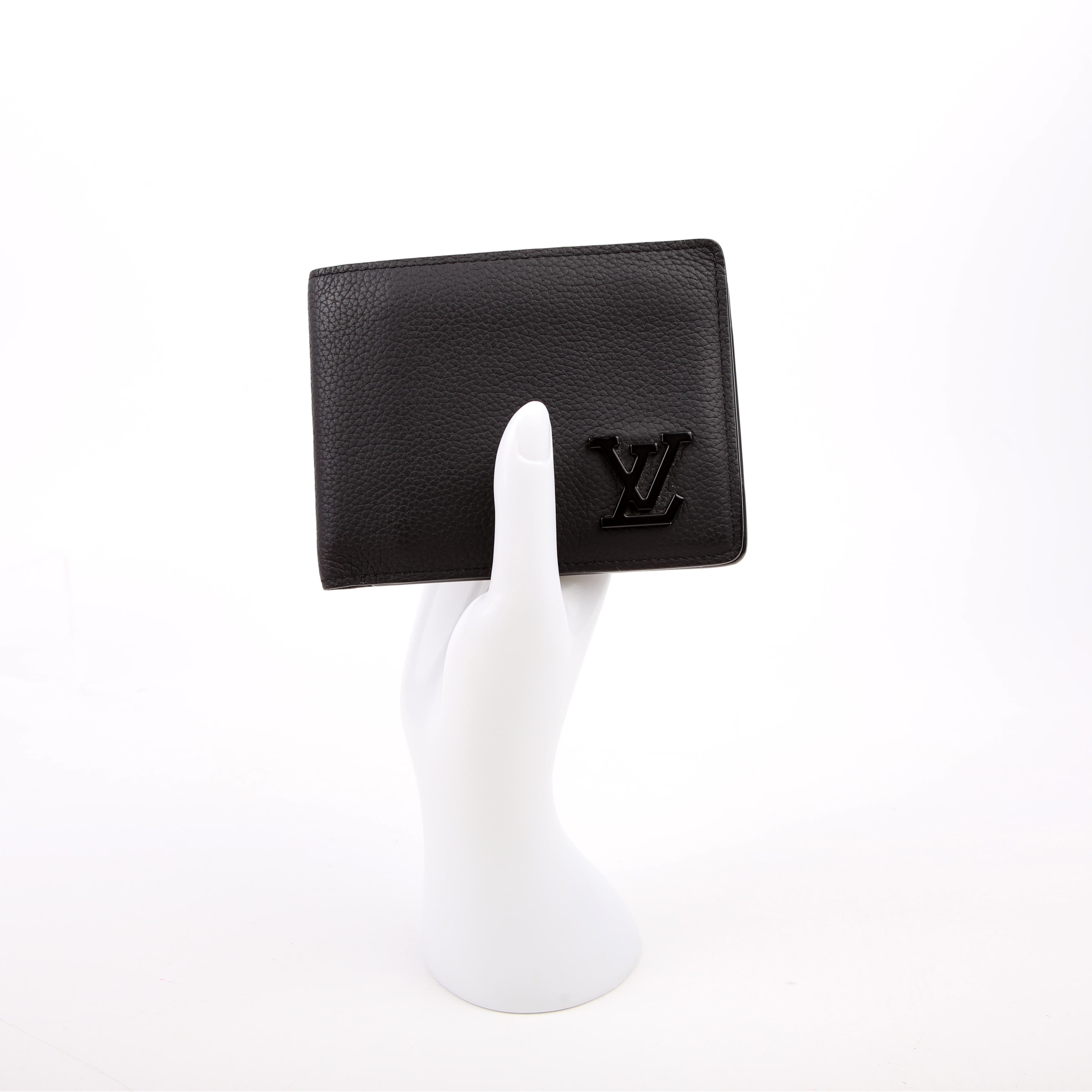 Multiple Wallet LV Aerogram Black