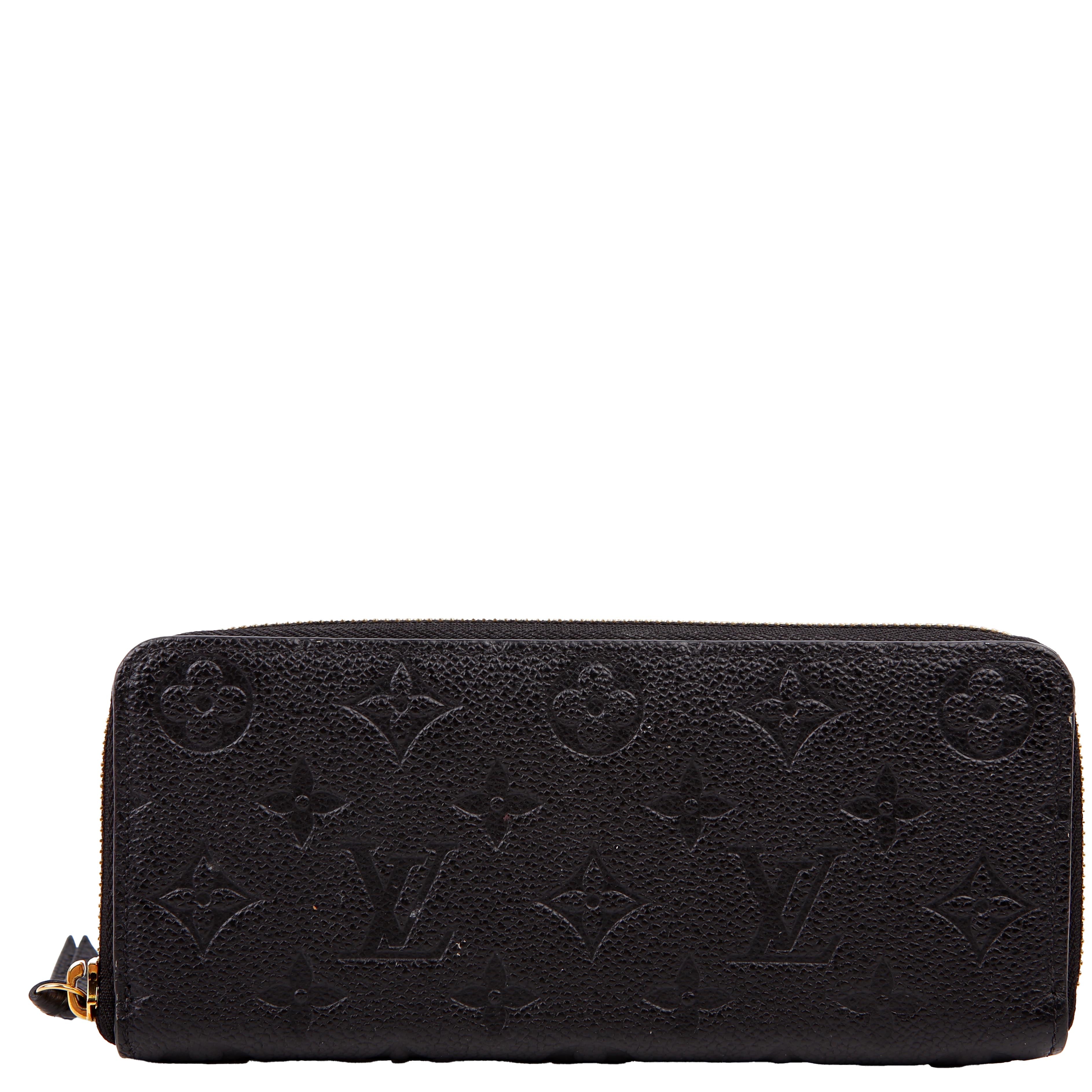Clemence Wallet Empreinte Black