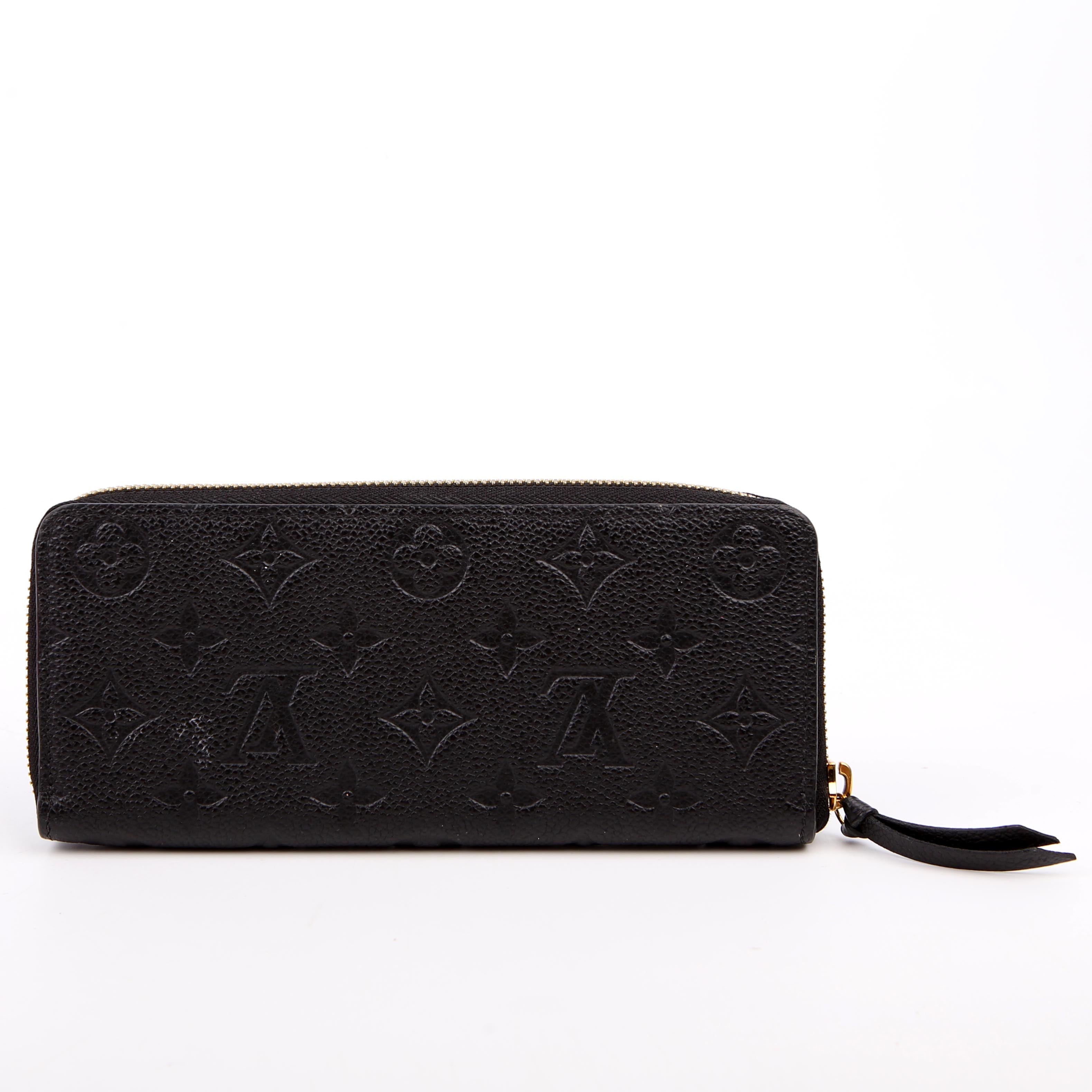 Clemence Wallet Empreinte Black