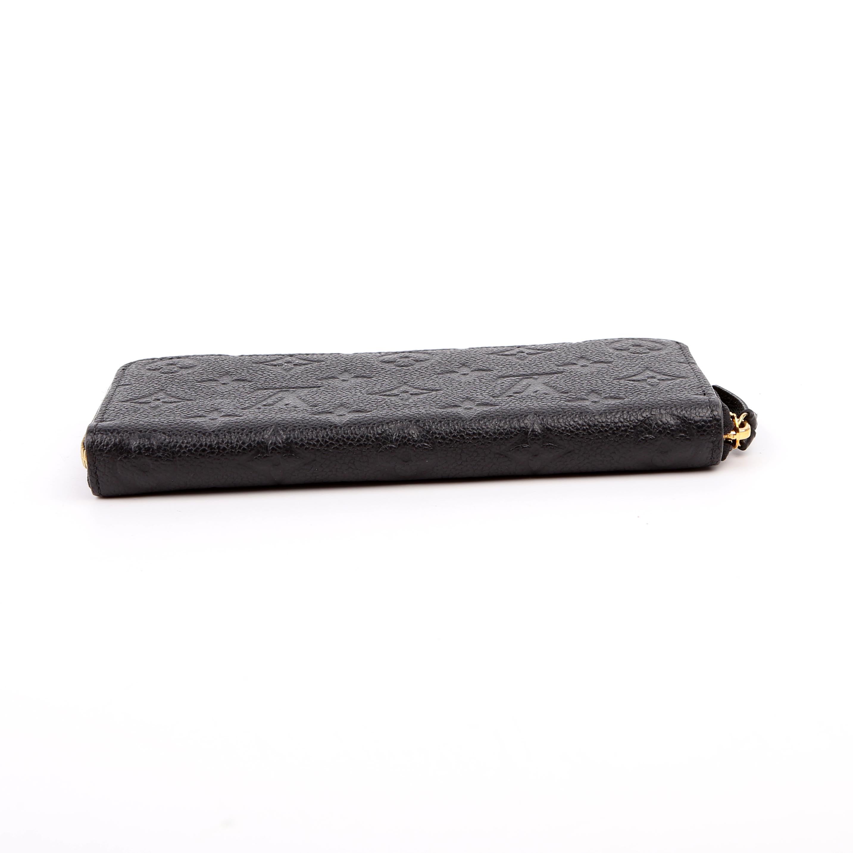 Clemence Wallet Empreinte Black