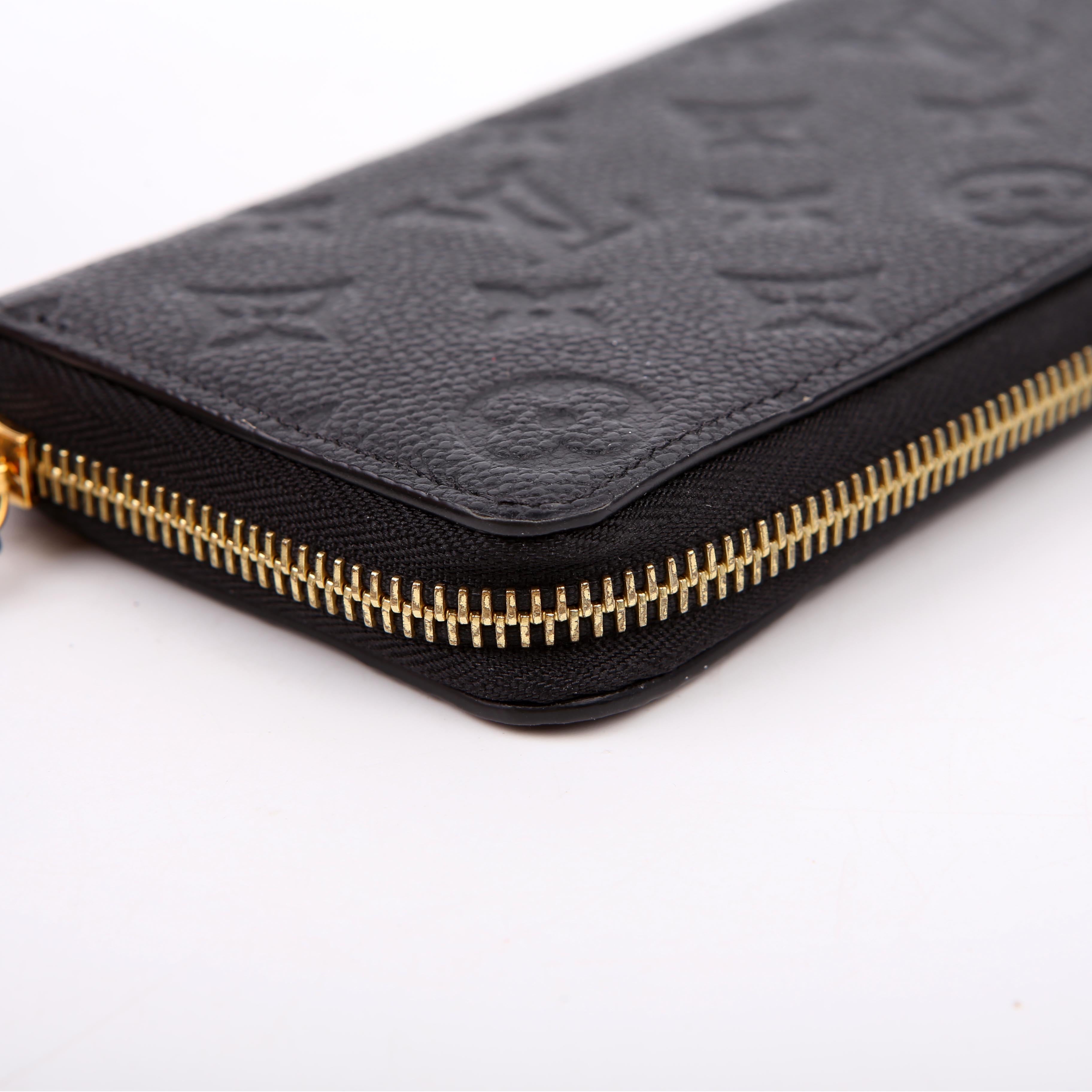 Clemence Wallet Empreinte Black