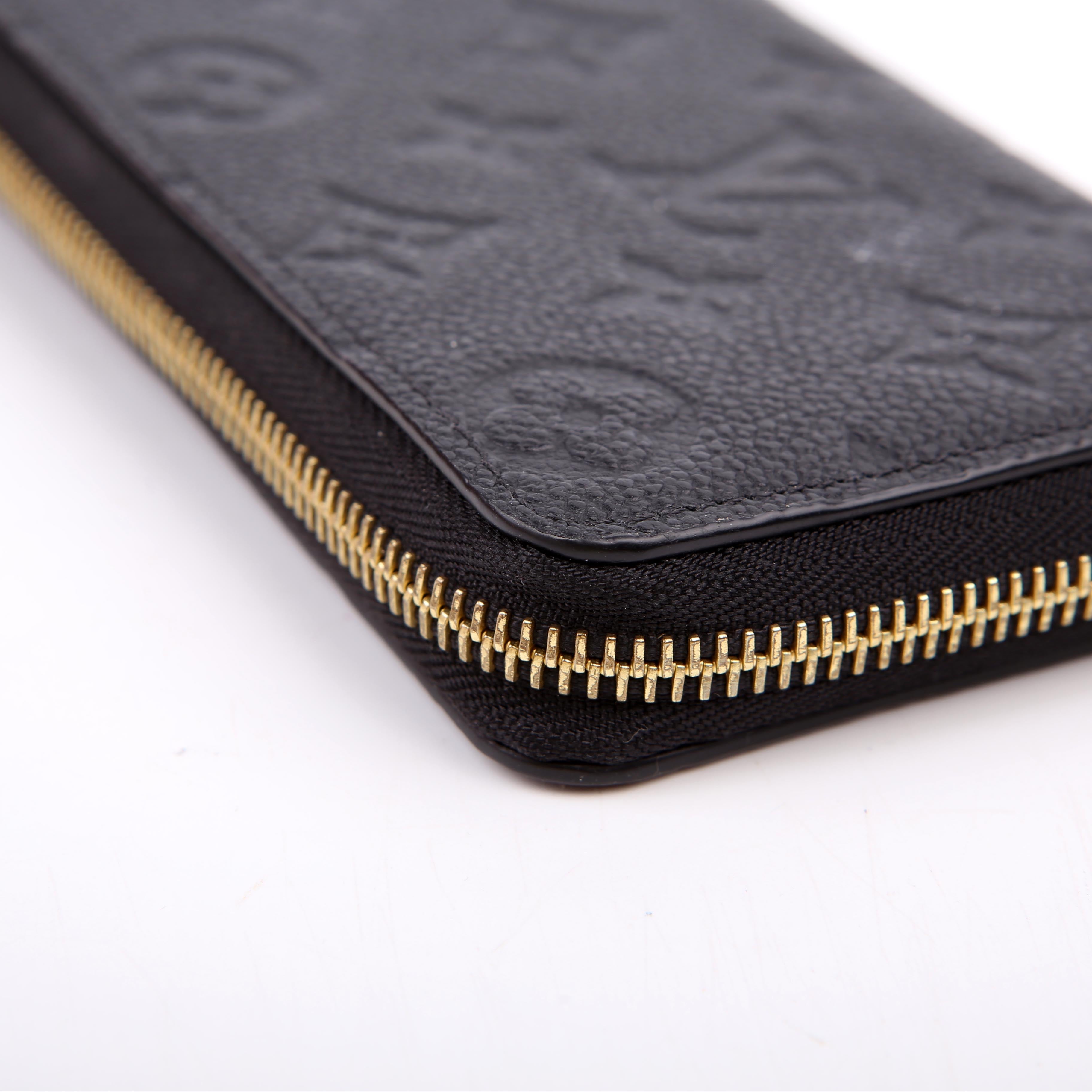 Clemence Wallet Empreinte Black
