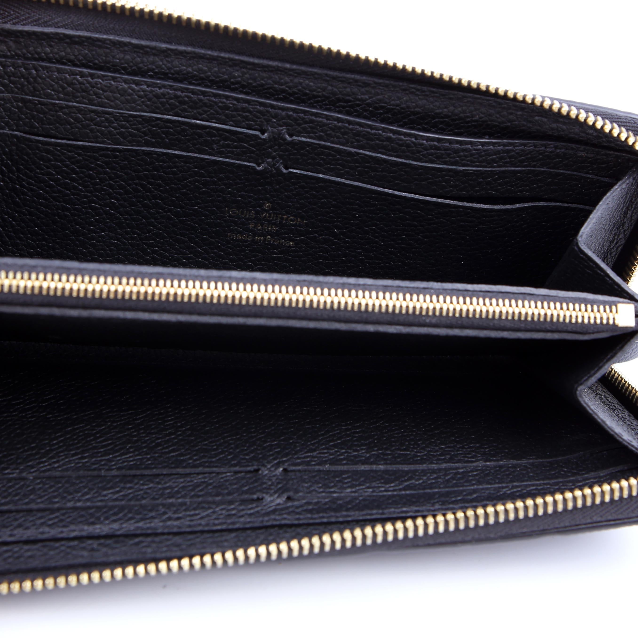 Clemence Wallet Empreinte Black