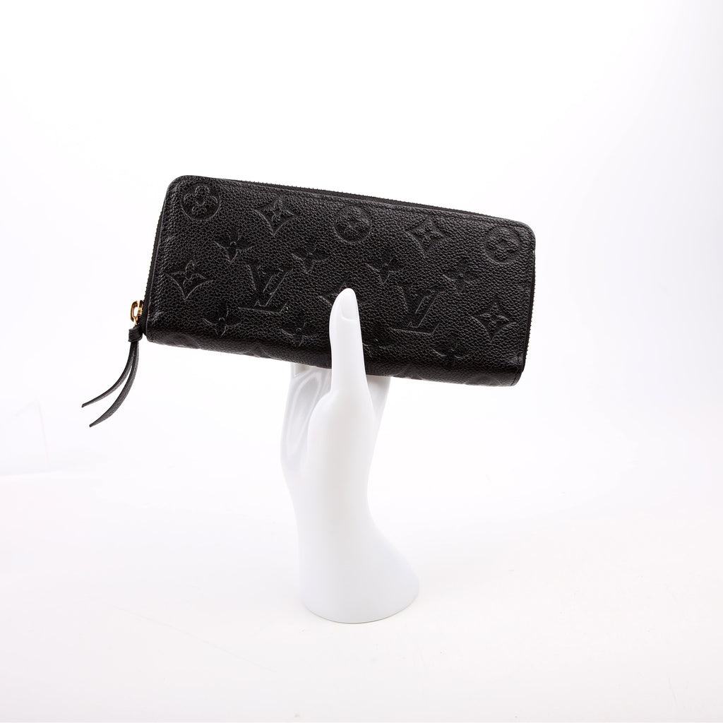 Clemence Wallet Empreinte Black