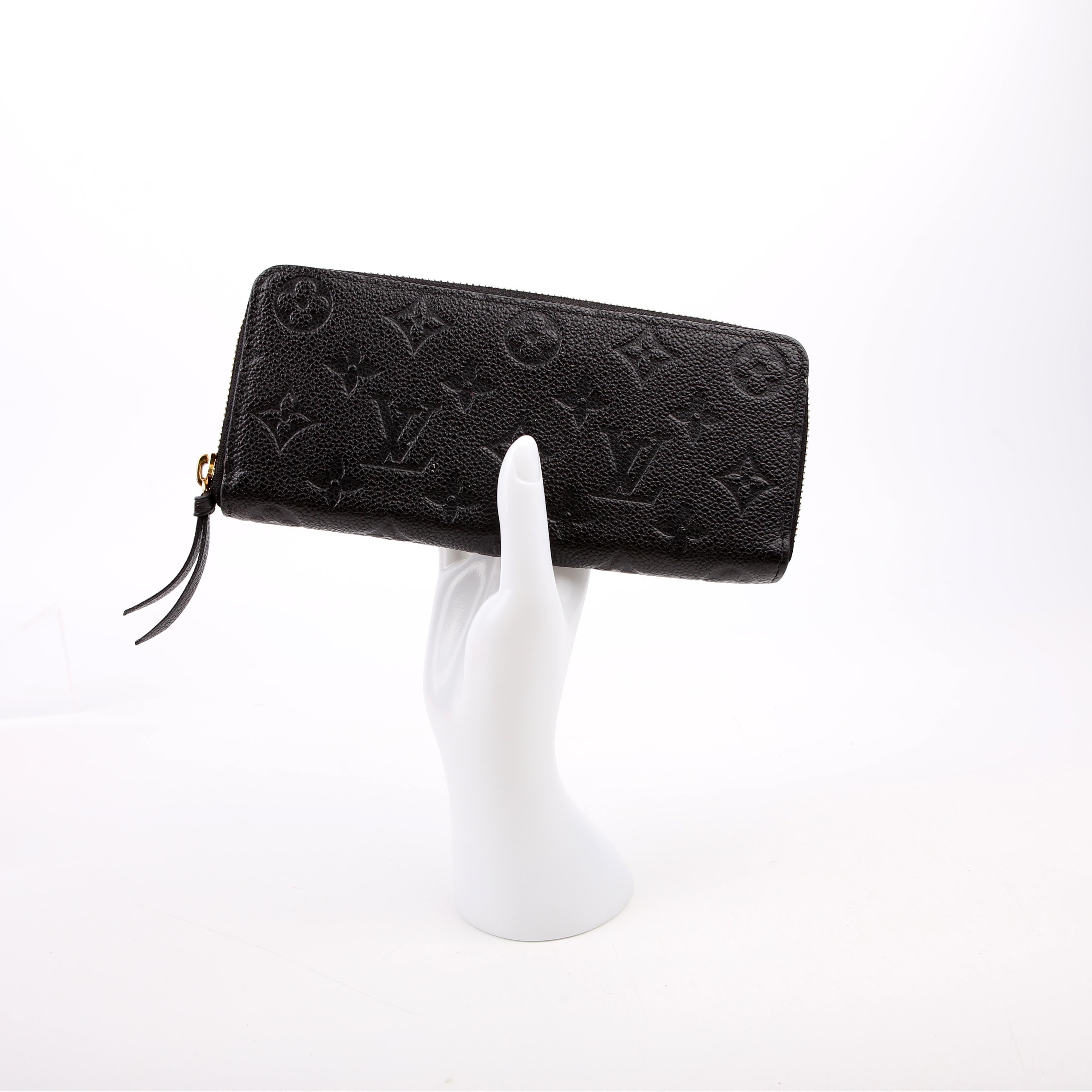 Clemence Wallet Empreinte Black