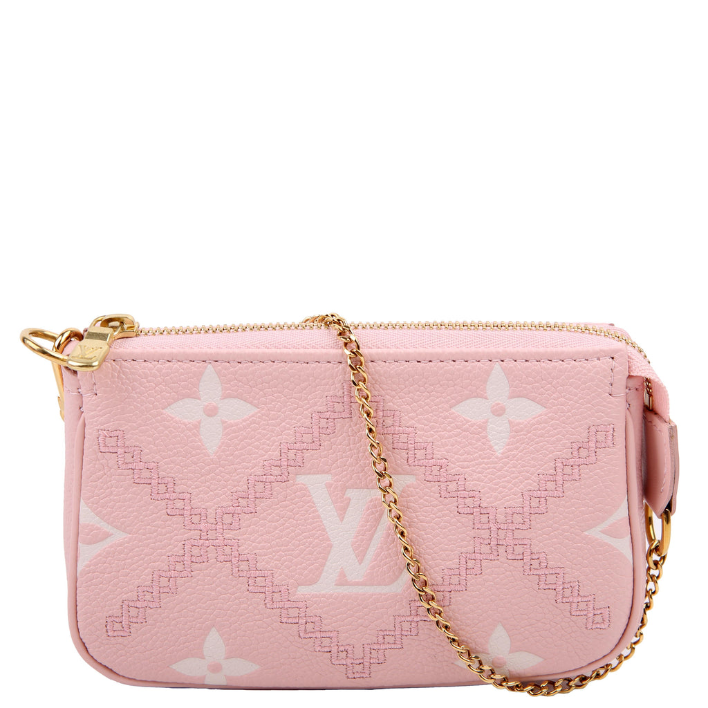 Pochette Accessoires Mini Broderies Empreinte Pink