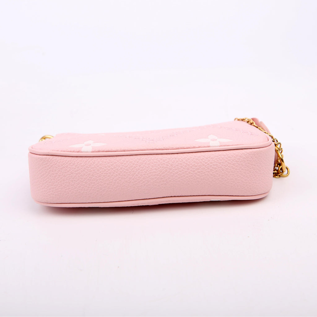 Pochette Accessoires Mini Broderies Empreinte Pink